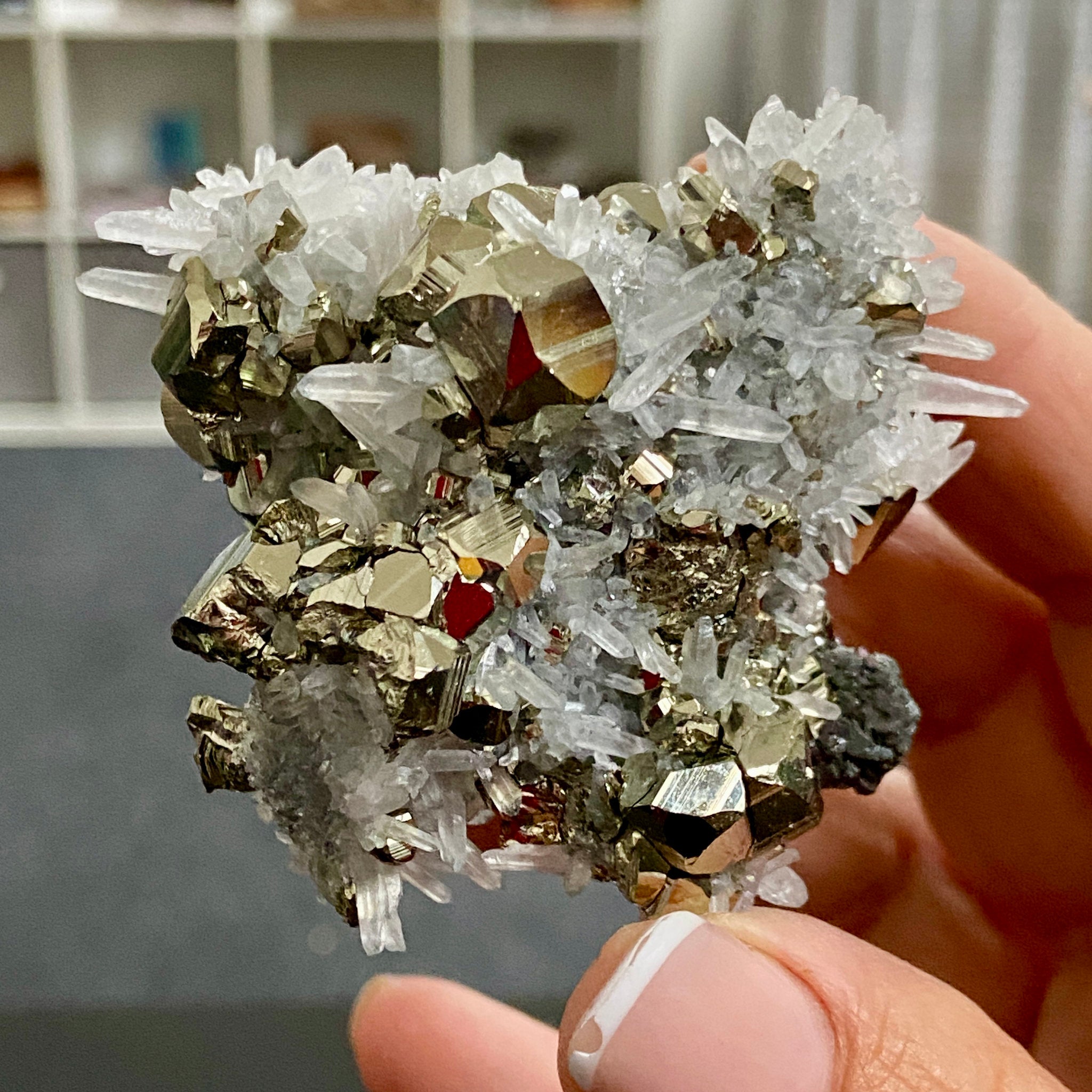 Quartz, Pyrite & Sphalerite Cluster – Huanzala Mine, Peru