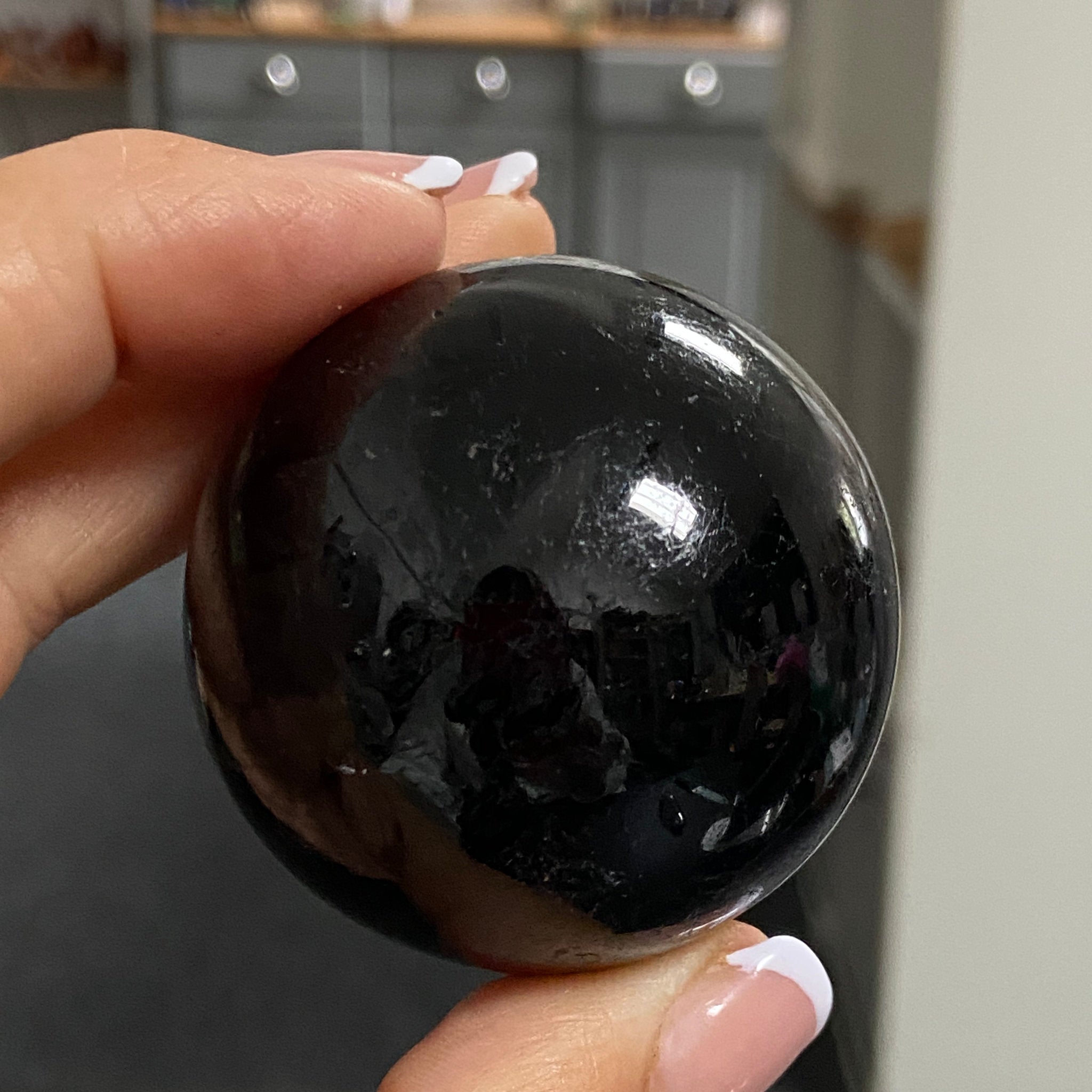 AAA Black Tourmaline Sphere - Madagascar