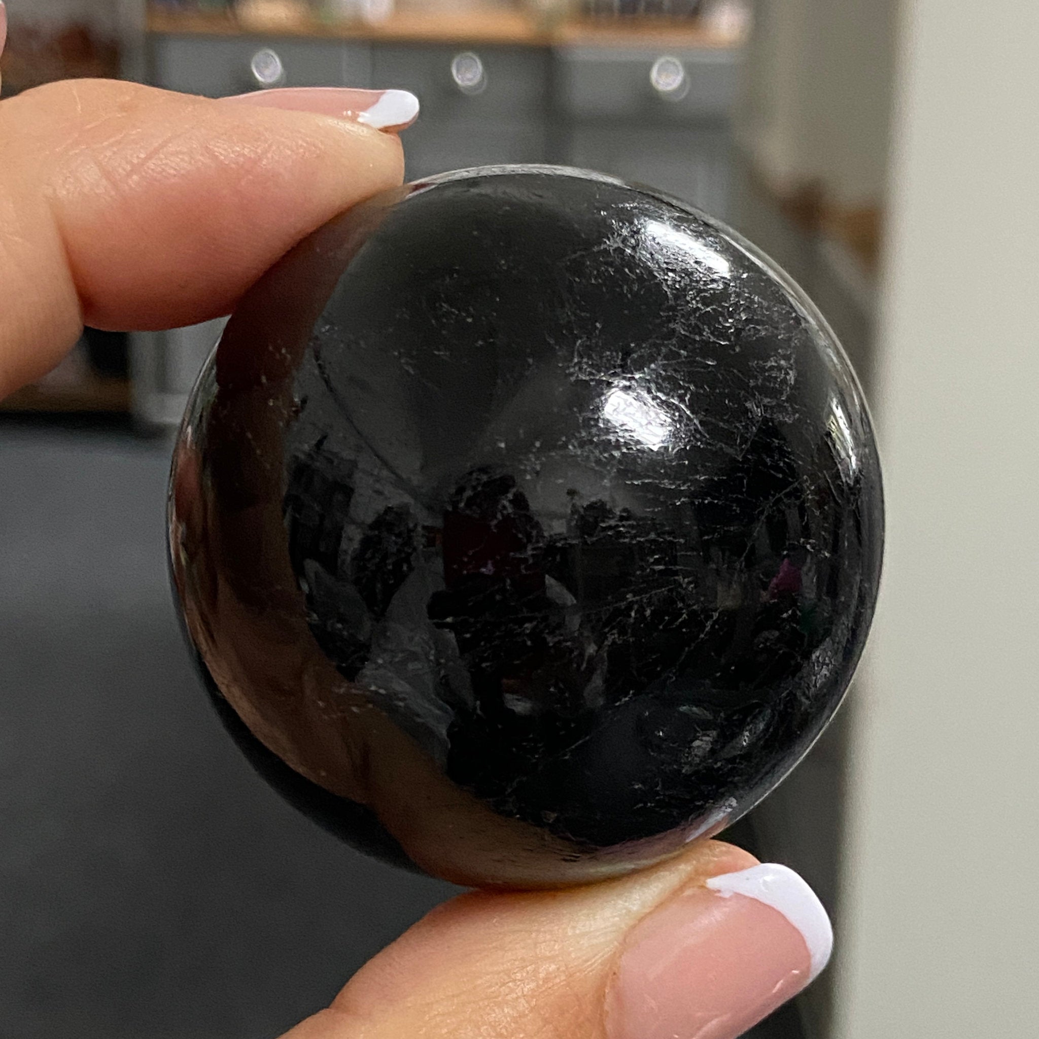 AAA Black Tourmaline Sphere - Madagascar