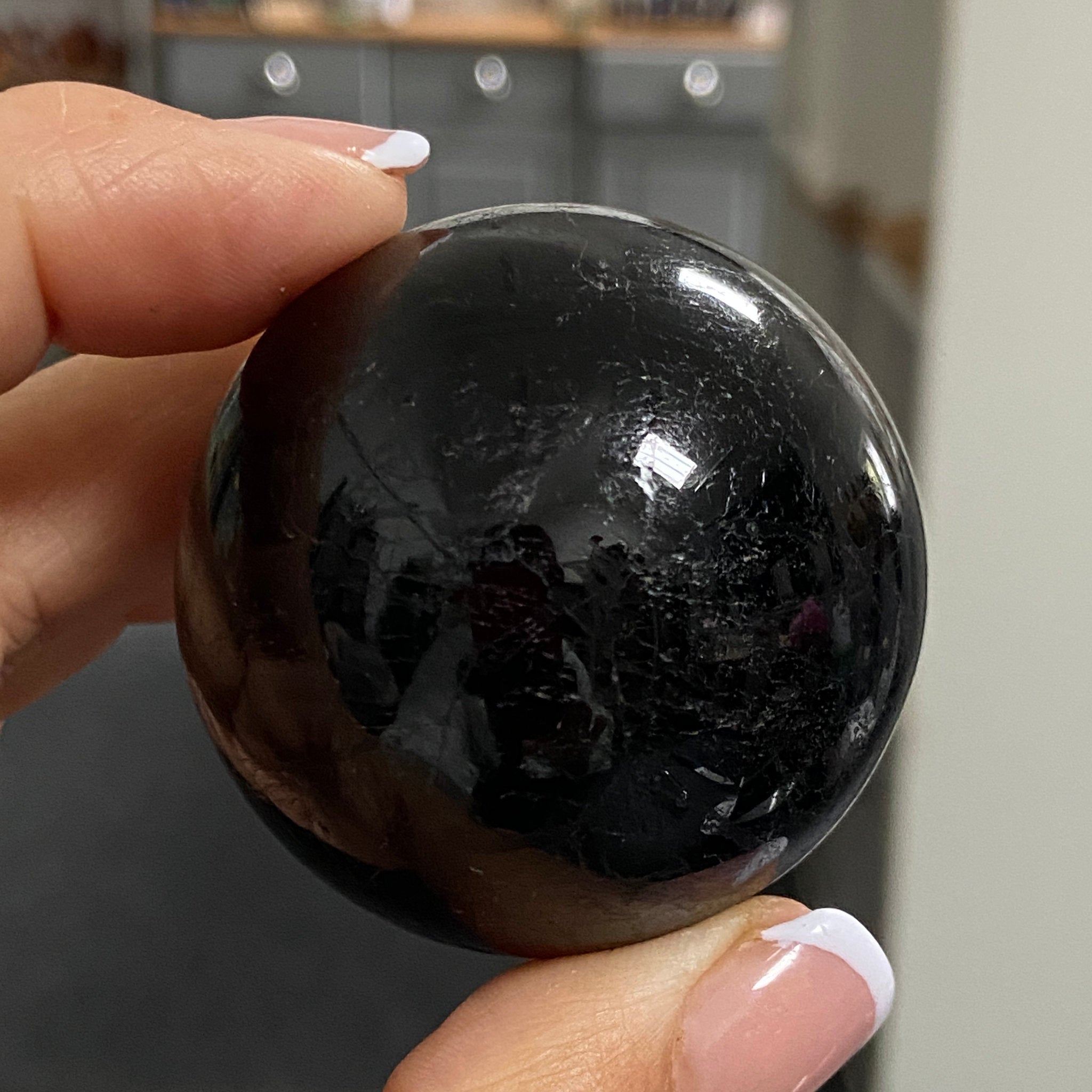 AAA Black Tourmaline Sphere - Madagascar