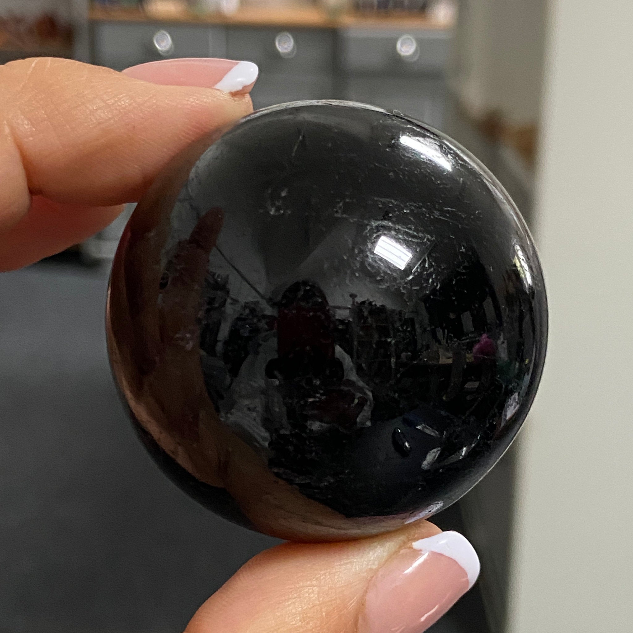 AAA Black Tourmaline Sphere - Madagascar