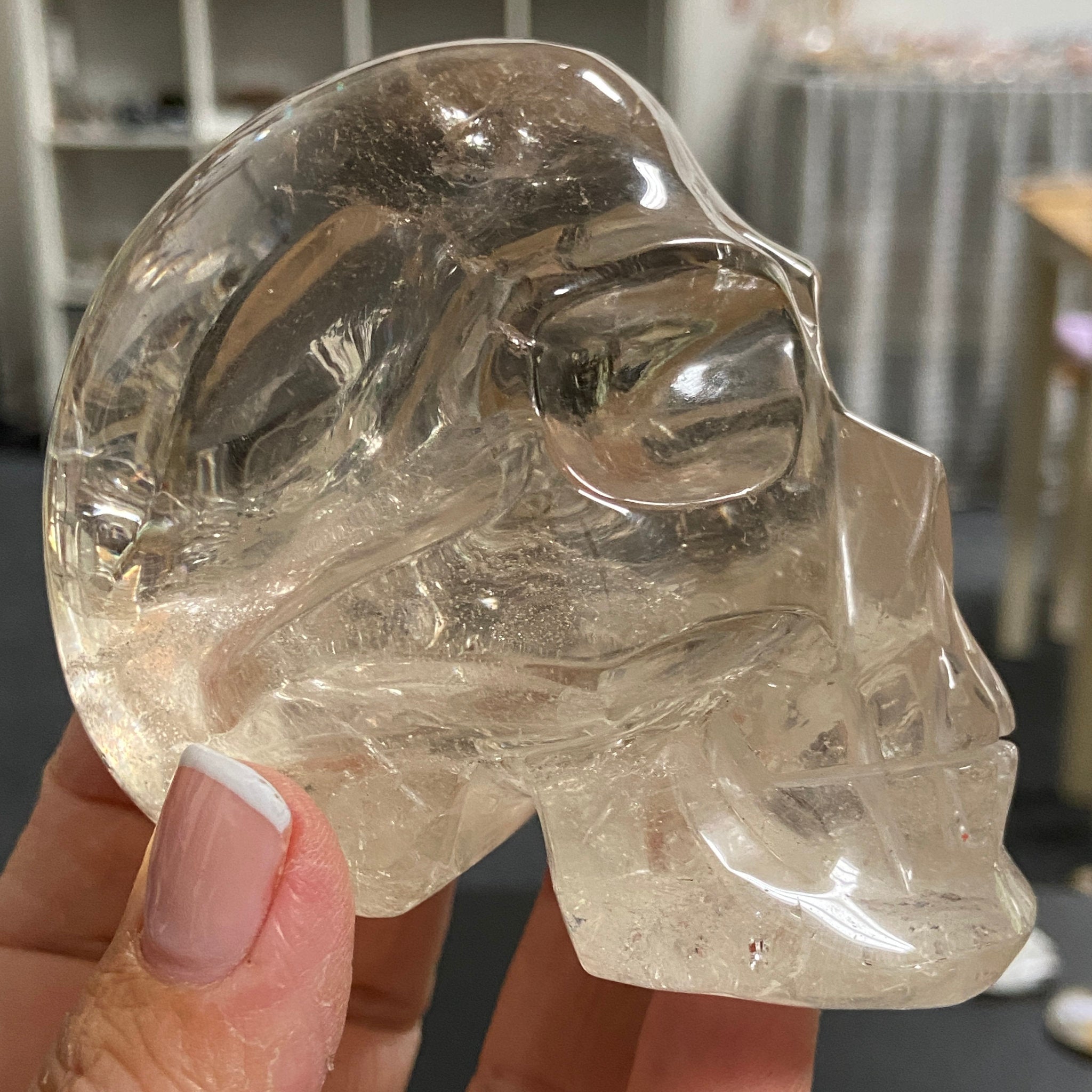 Natural Citrine Skull – Brazil