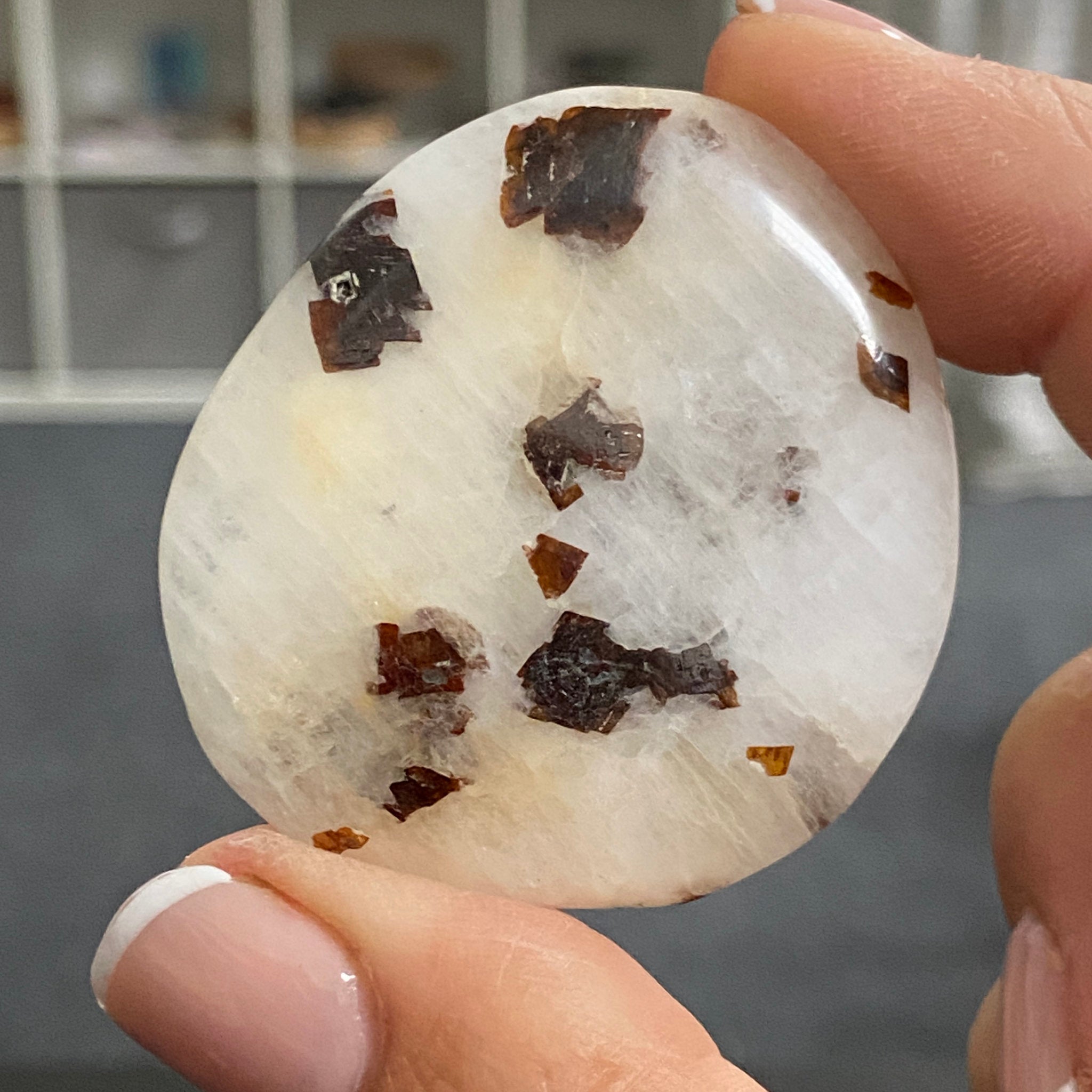 Cryolite Palmstone with Siderite Inclusions - Greenland
