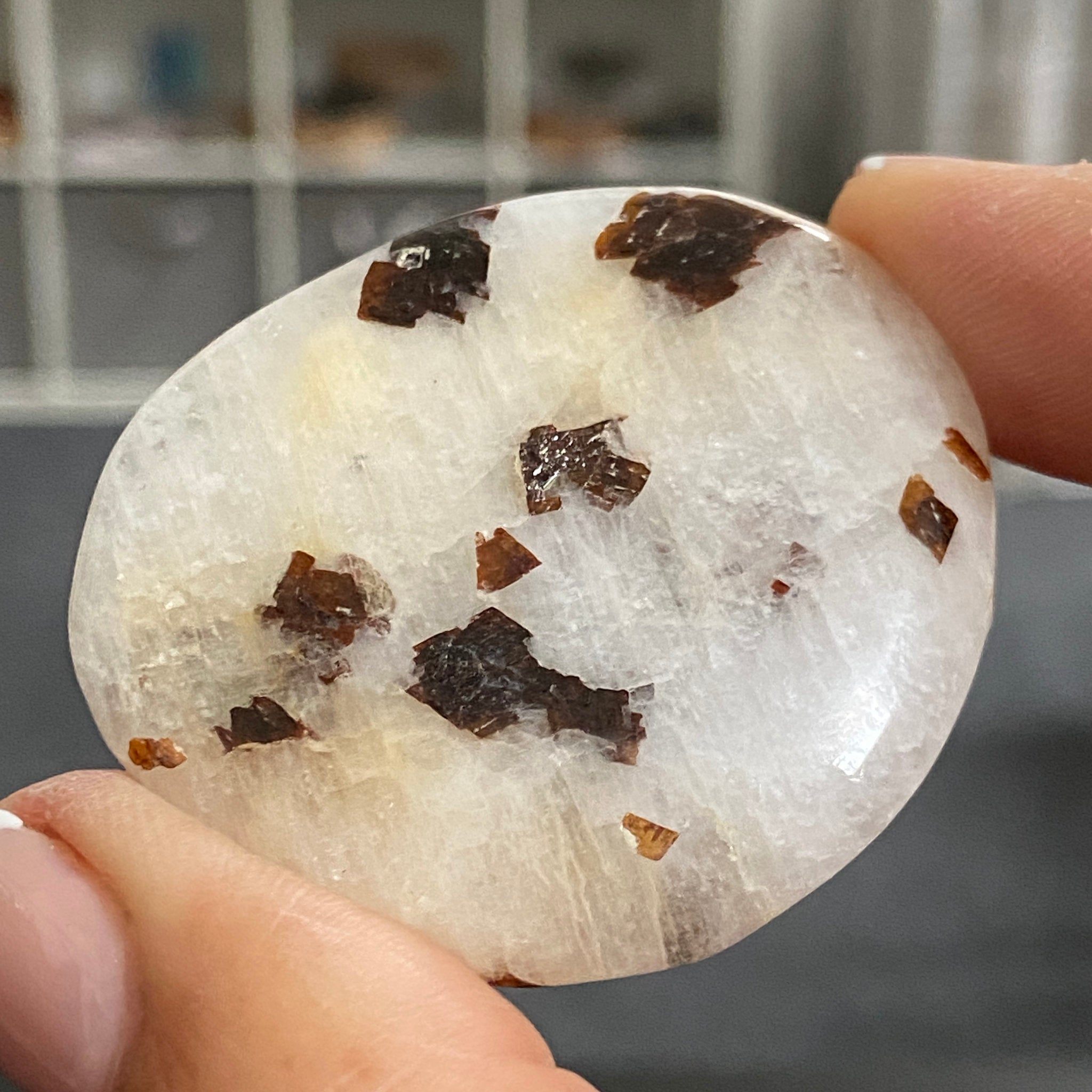 Cryolite Palmstone with Siderite Inclusions - Greenland