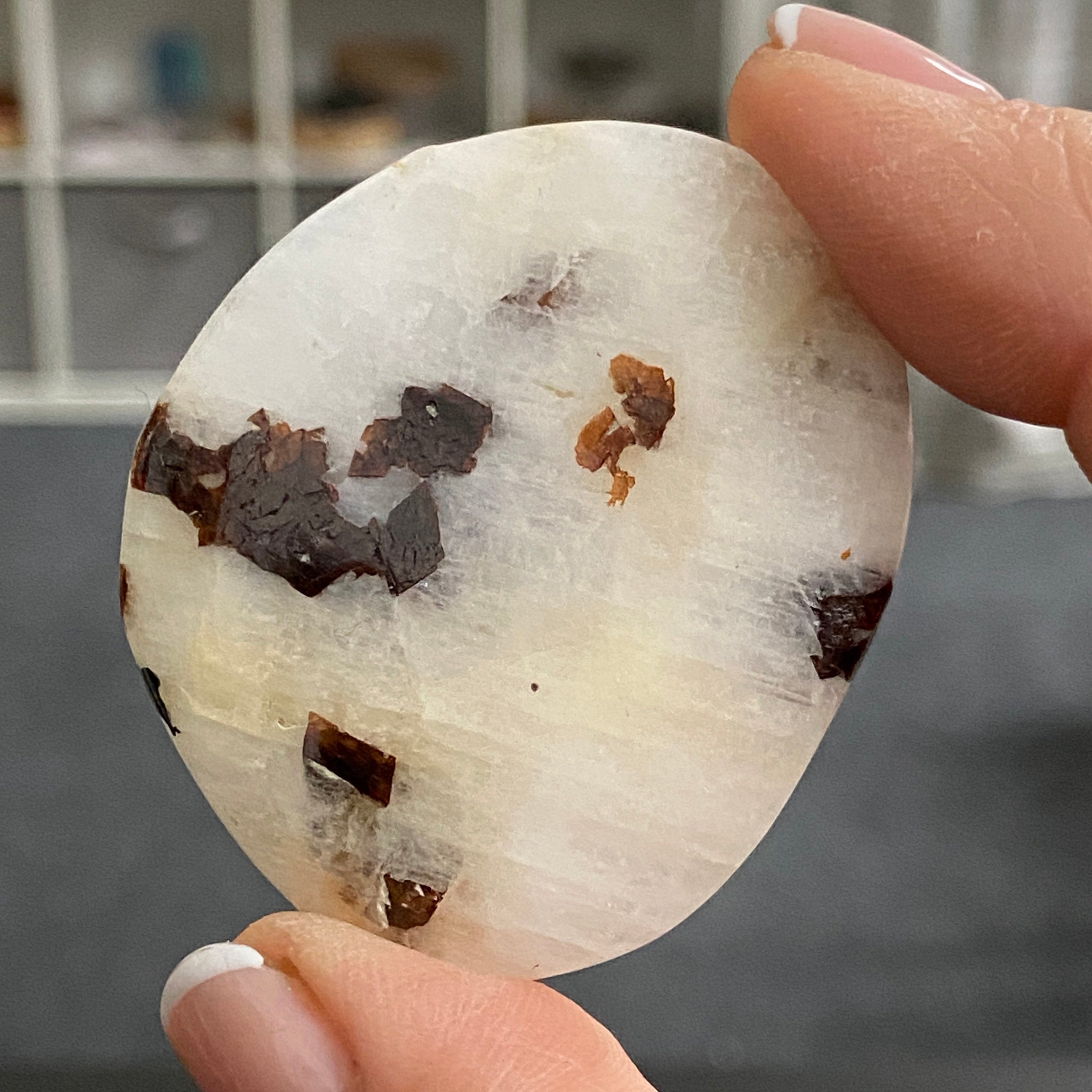 Cryolite Palmstone with Siderite Inclusions - Greenland