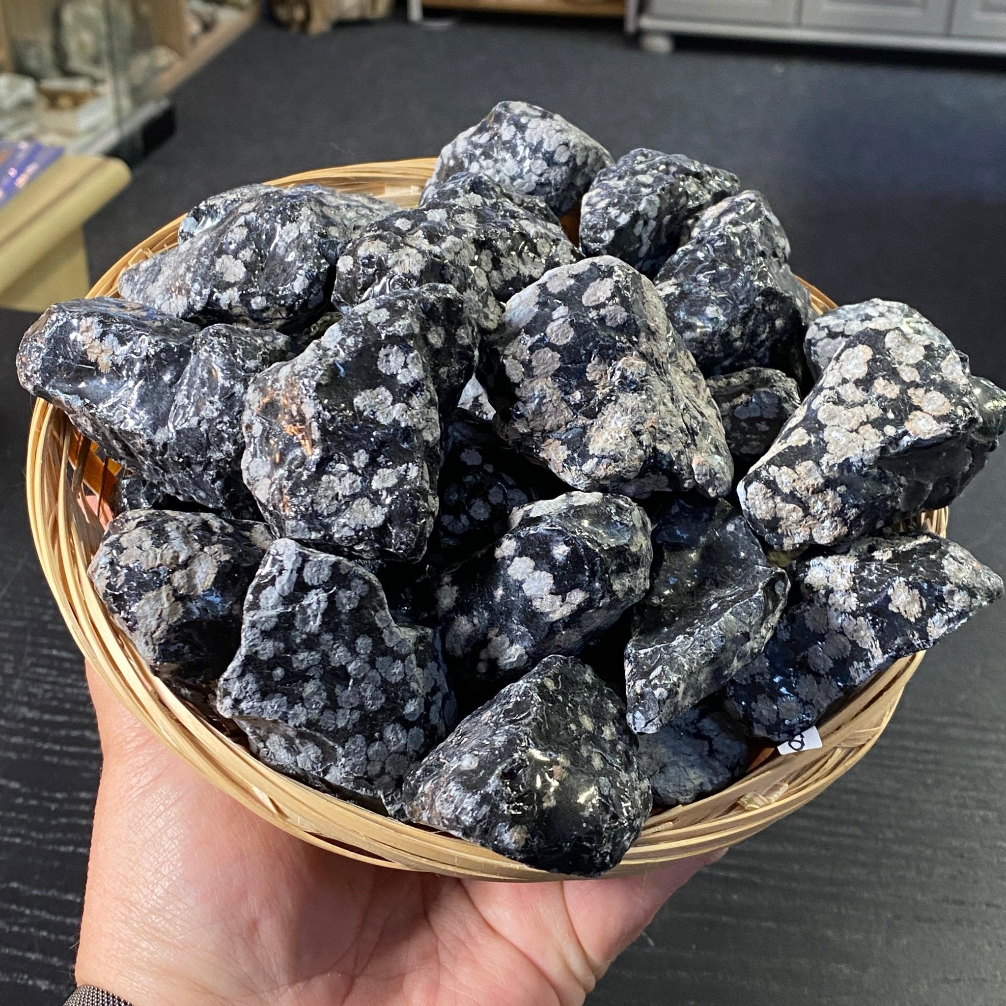 Natural Snowflake Obsidian