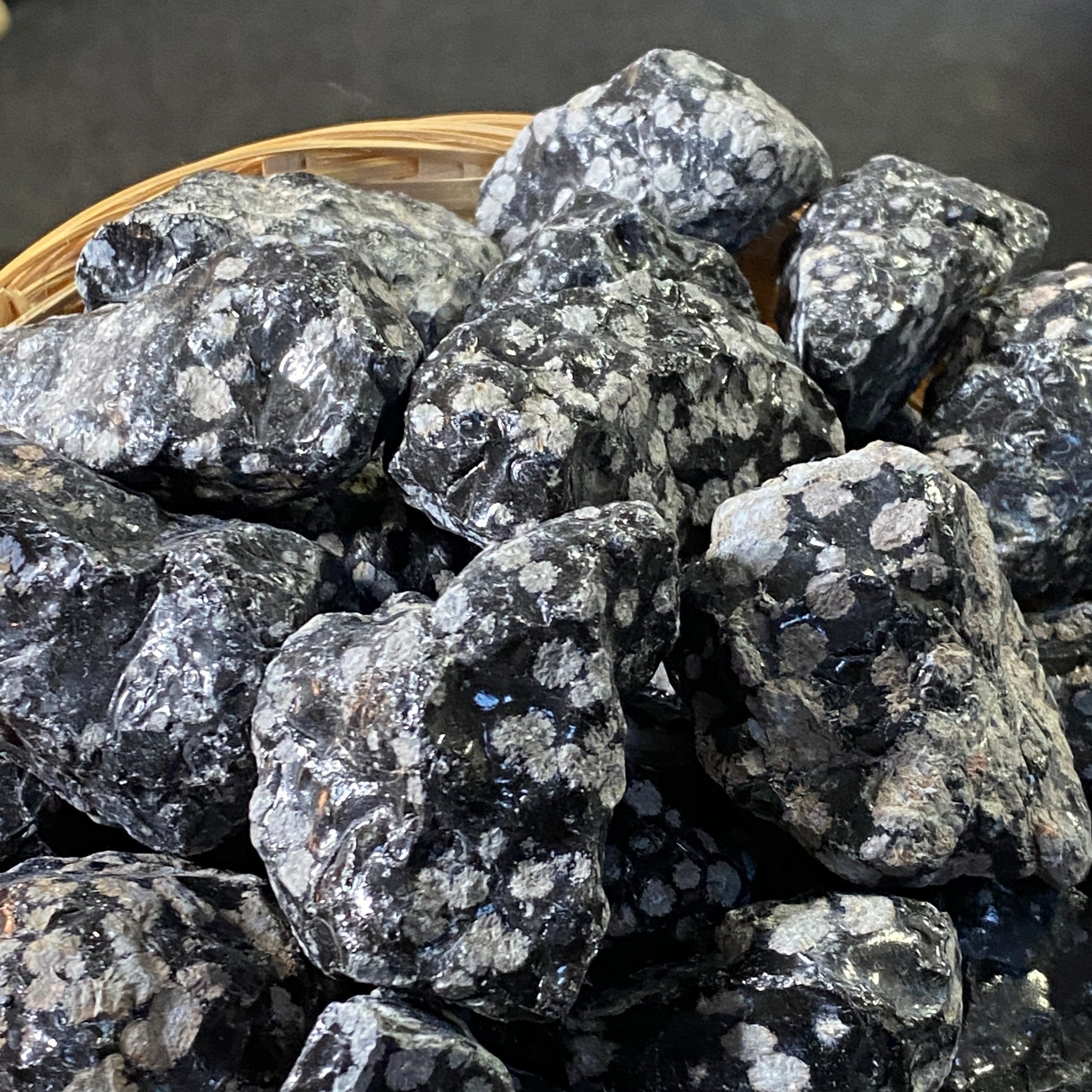 Natural Snowflake Obsidian