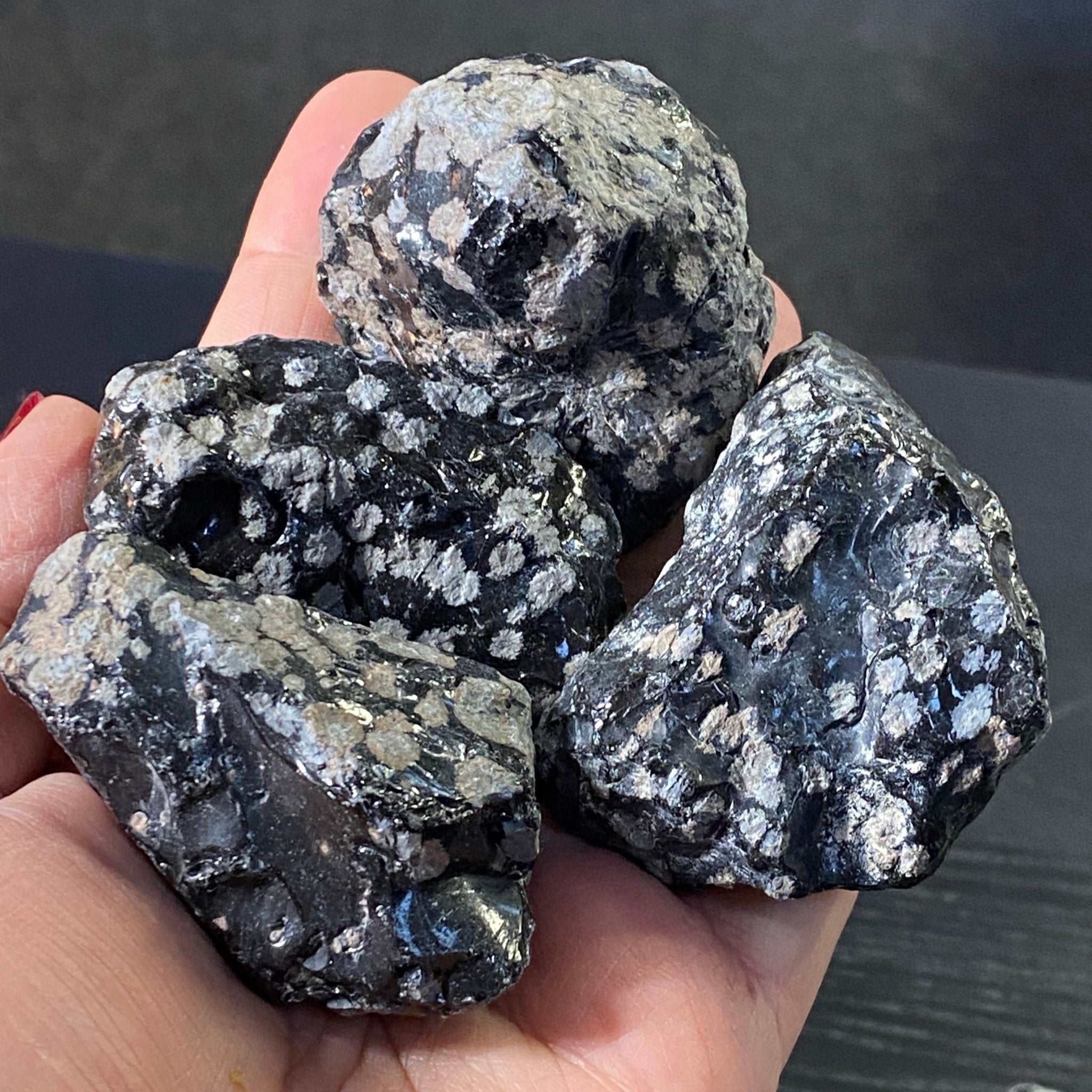 Natural Snowflake Obsidian
