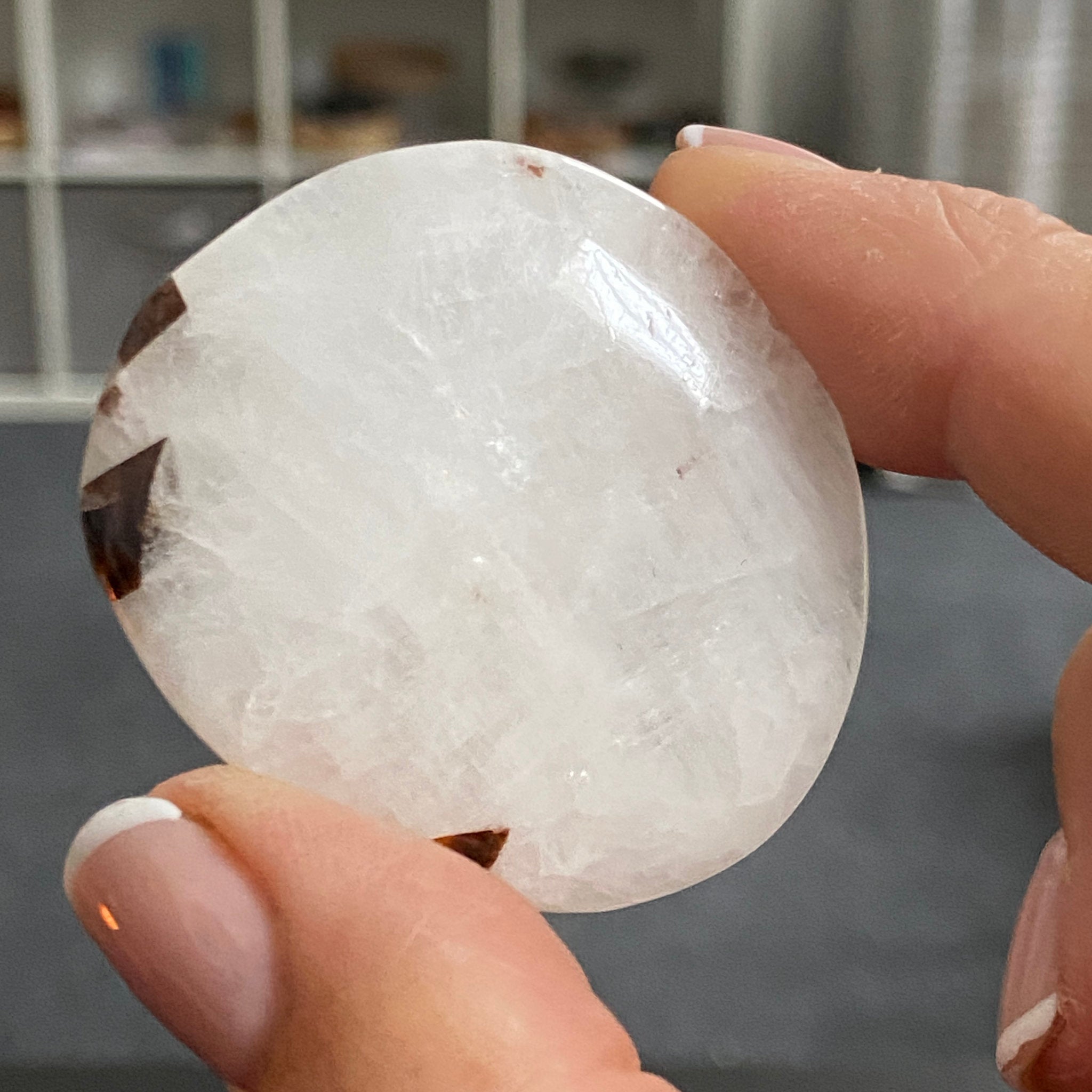 Cryolite Palmstone with Siderite Inclusions - Greenland