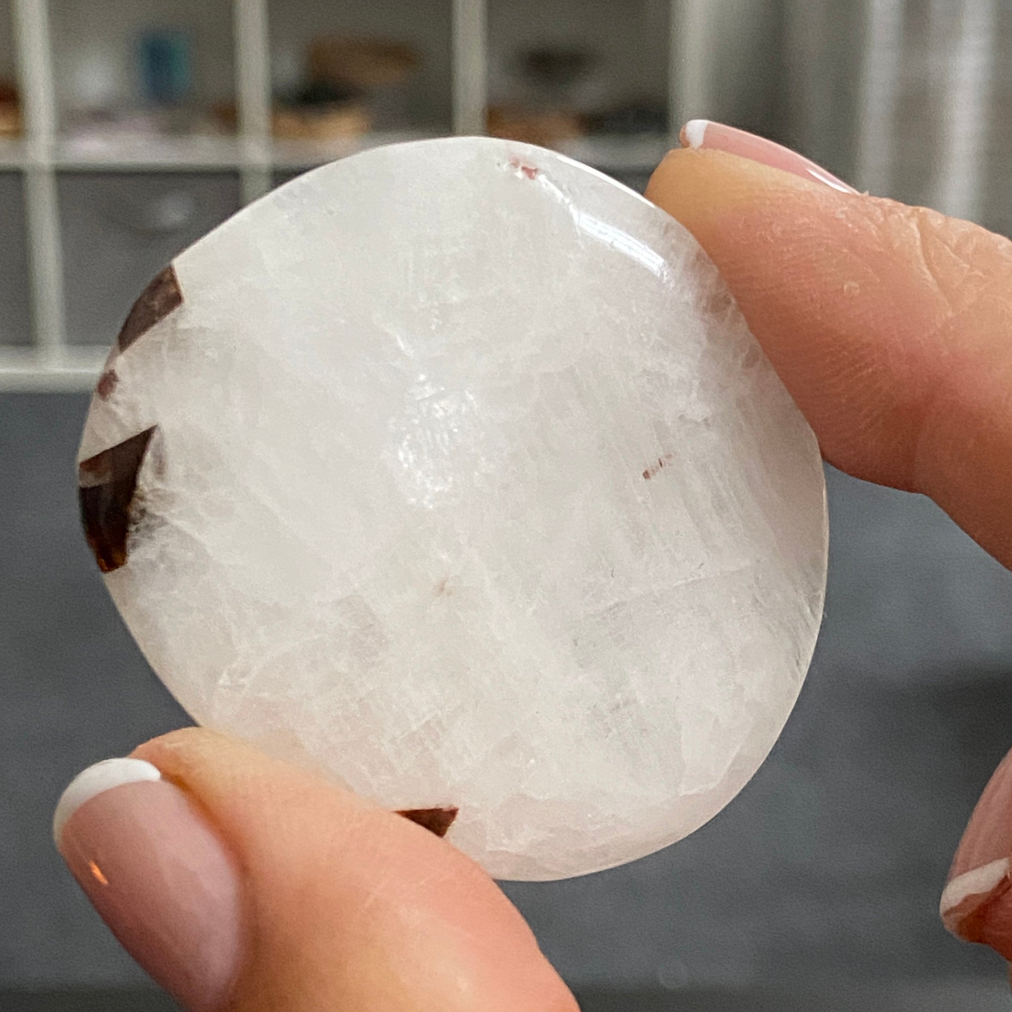 Cryolite Palmstone with Siderite Inclusions - Greenland
