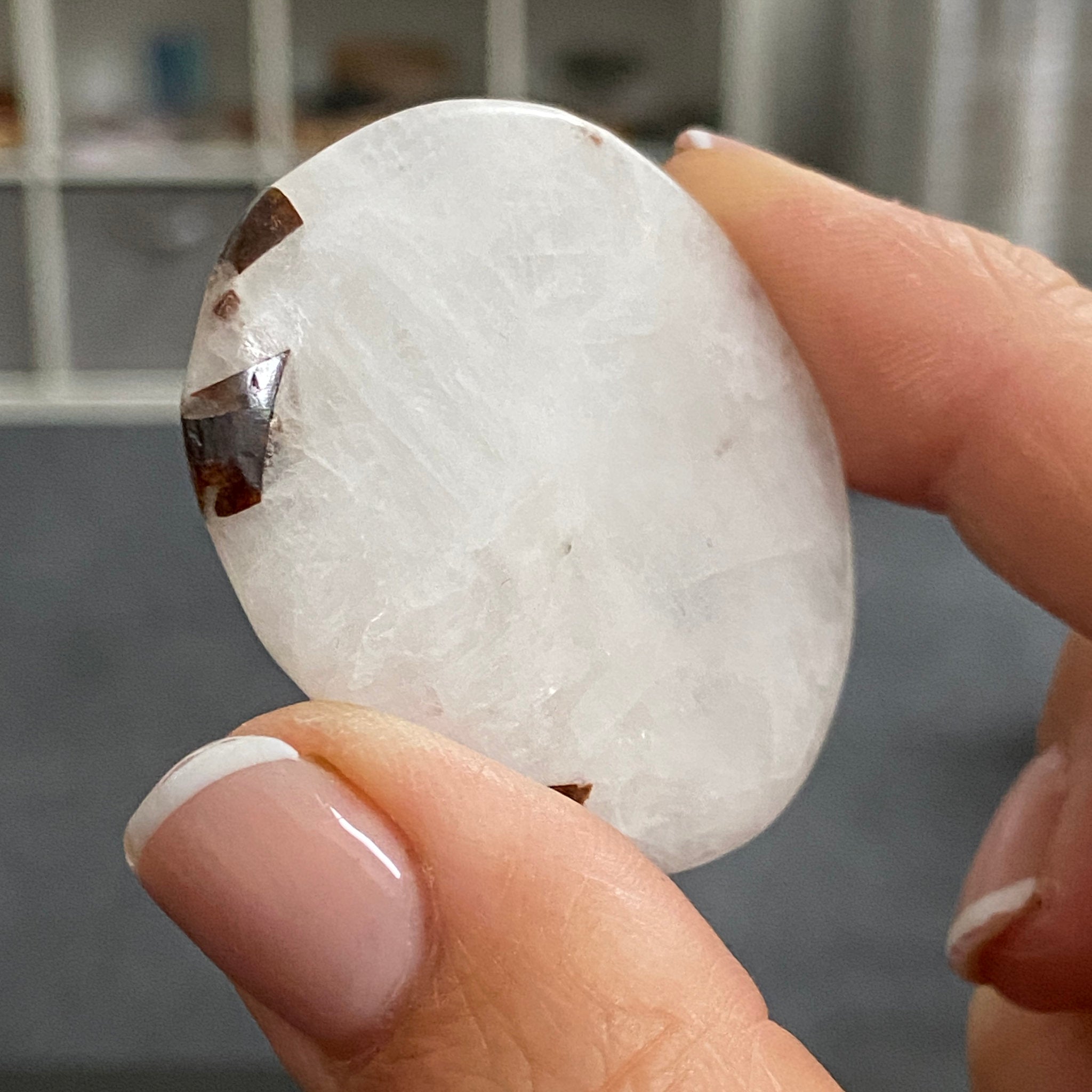 Cryolite Palmstone with Siderite Inclusions - Greenland
