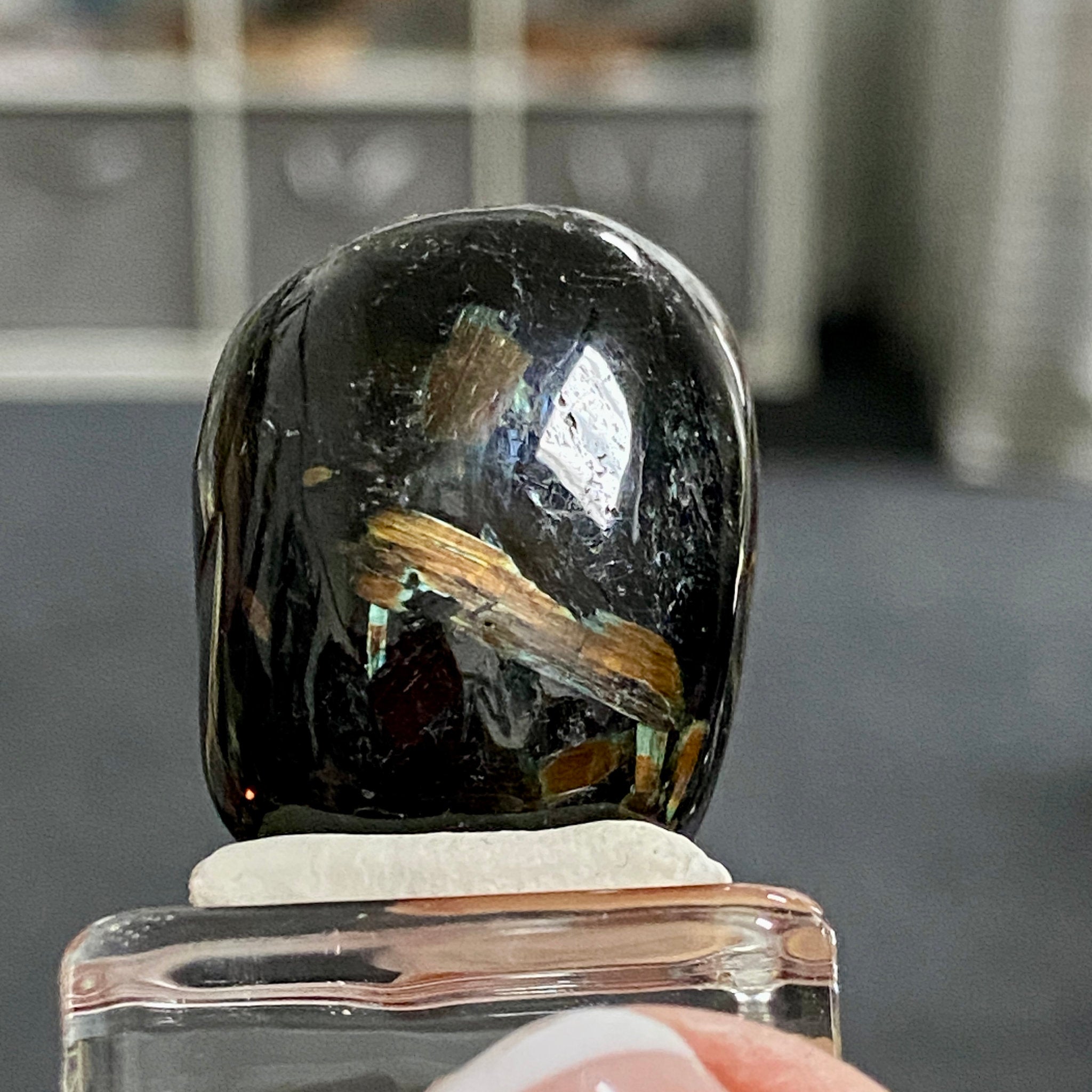 AAA Nuummite Tumbled Stone - Greenland
