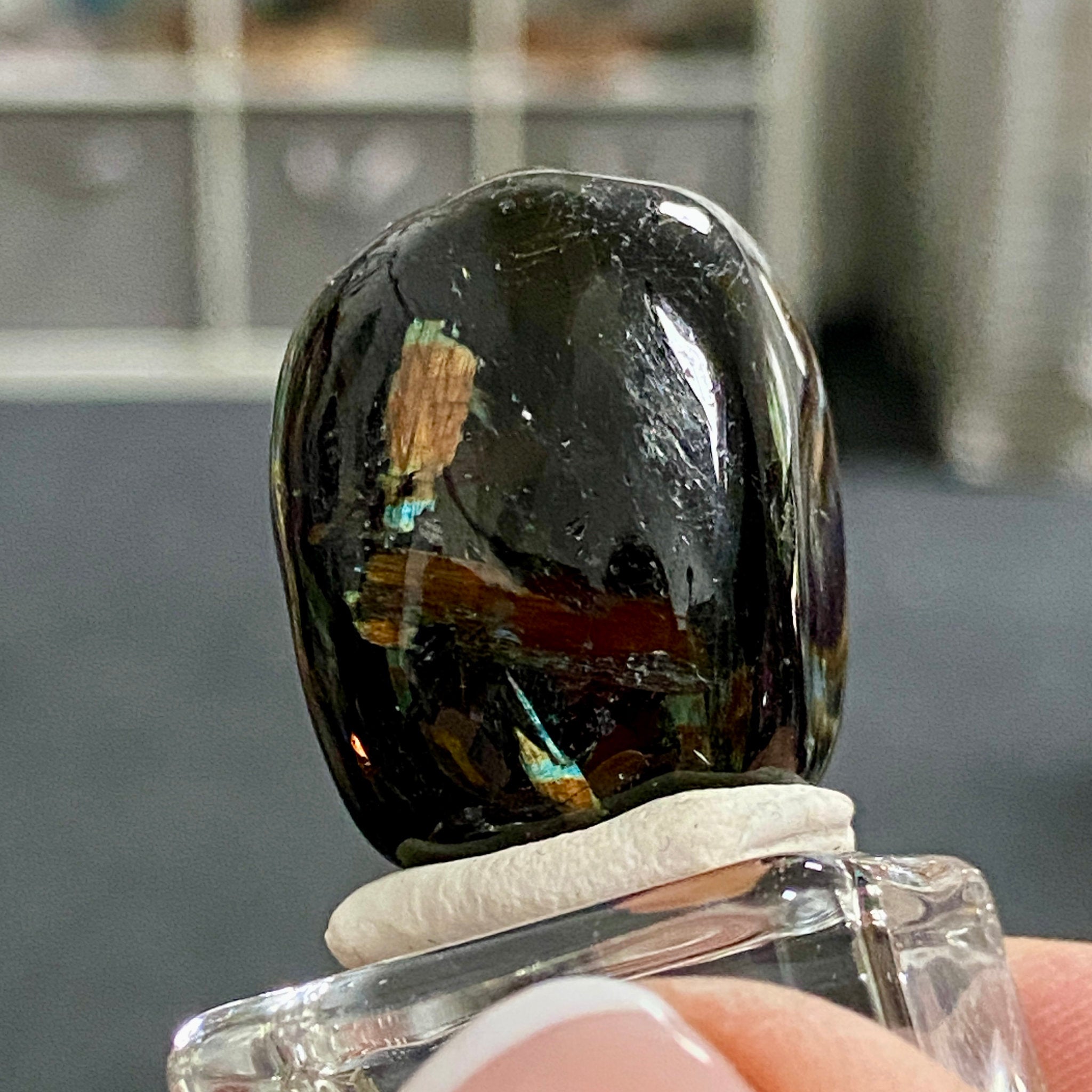 AAA Nuummite Tumbled Stone - Greenland