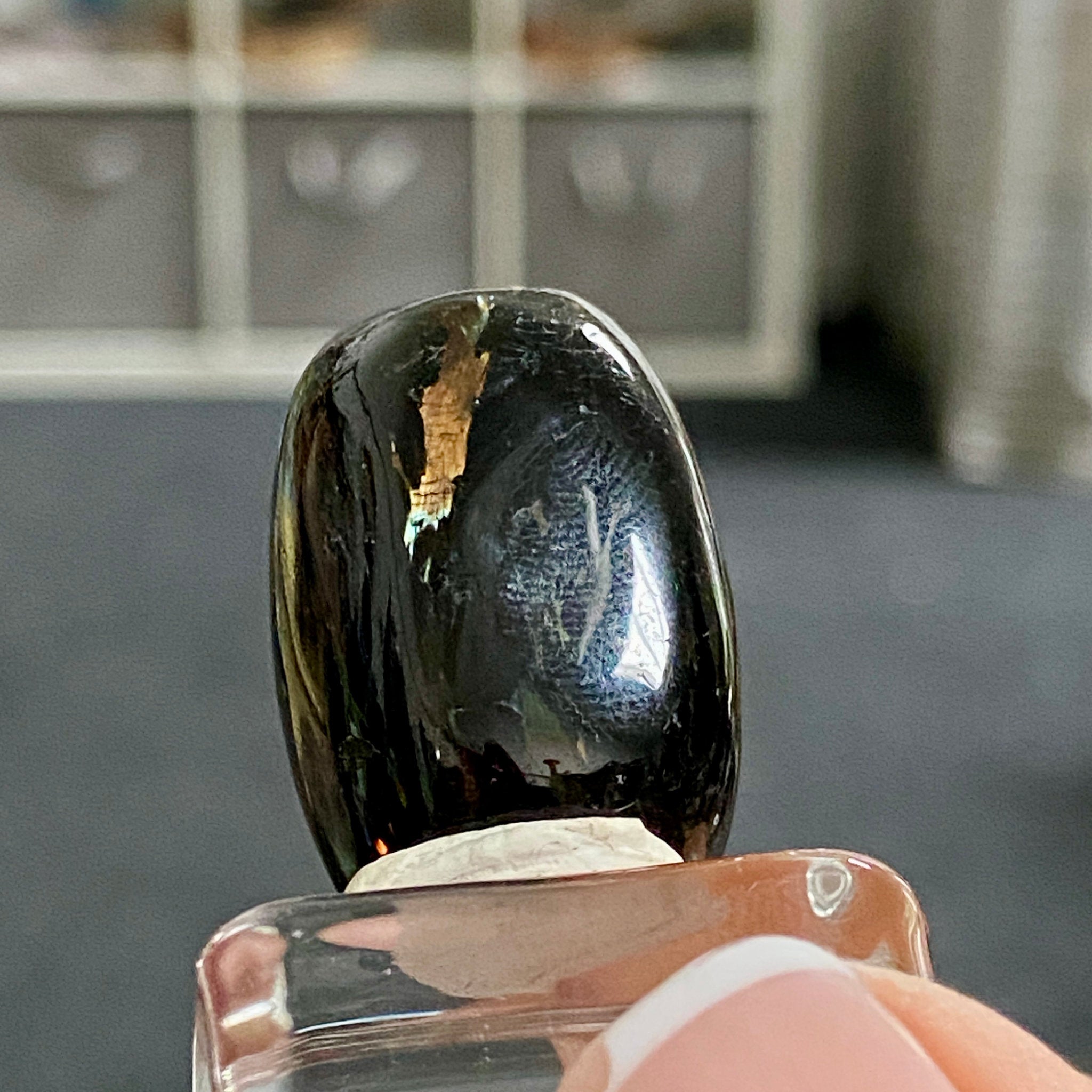 AAA Nuummite Tumbled Stone - Greenland