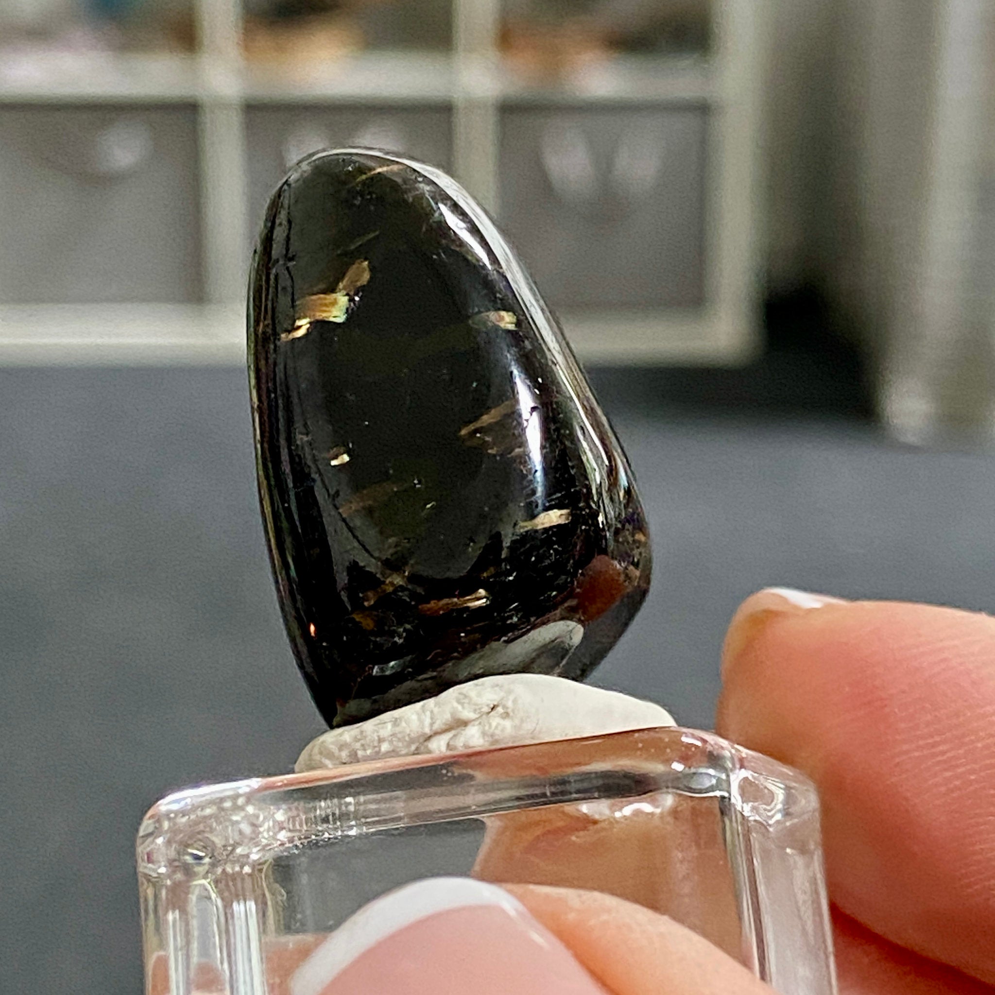 AAA Nuummite Tumbled Stone - Greenland