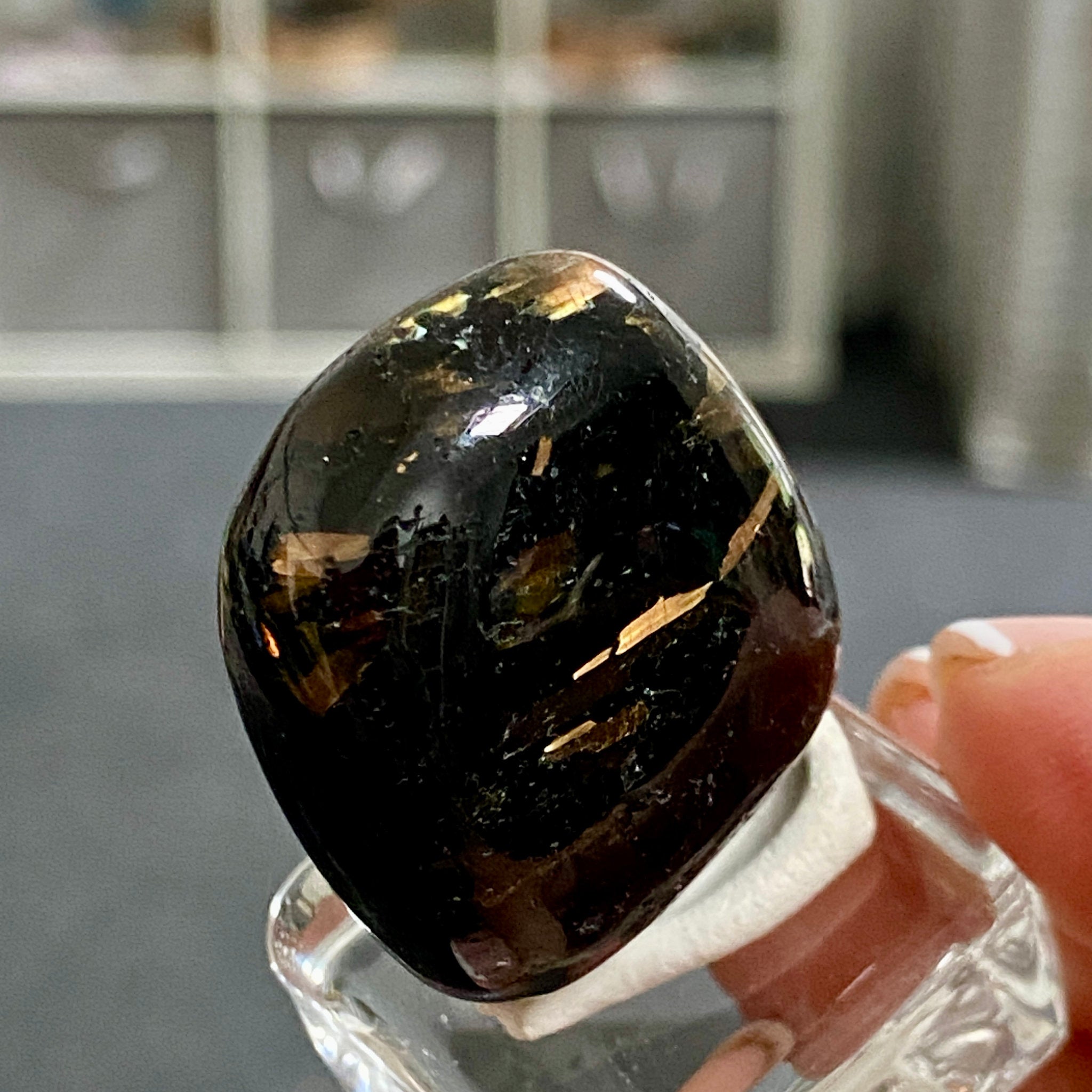 AAA Nuummite Tumbled Stone - Greenland