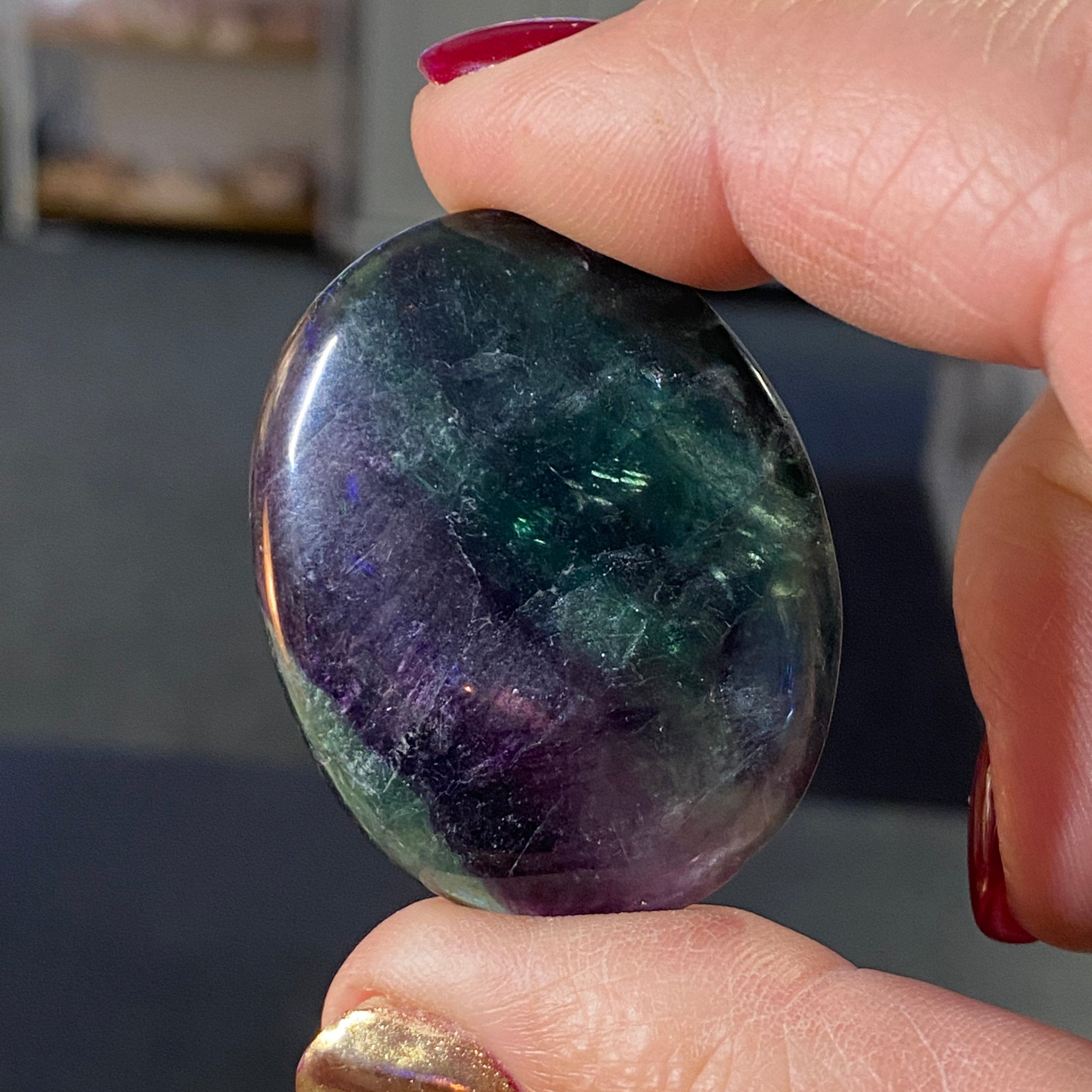 Rainbow Fluorite Palmstones