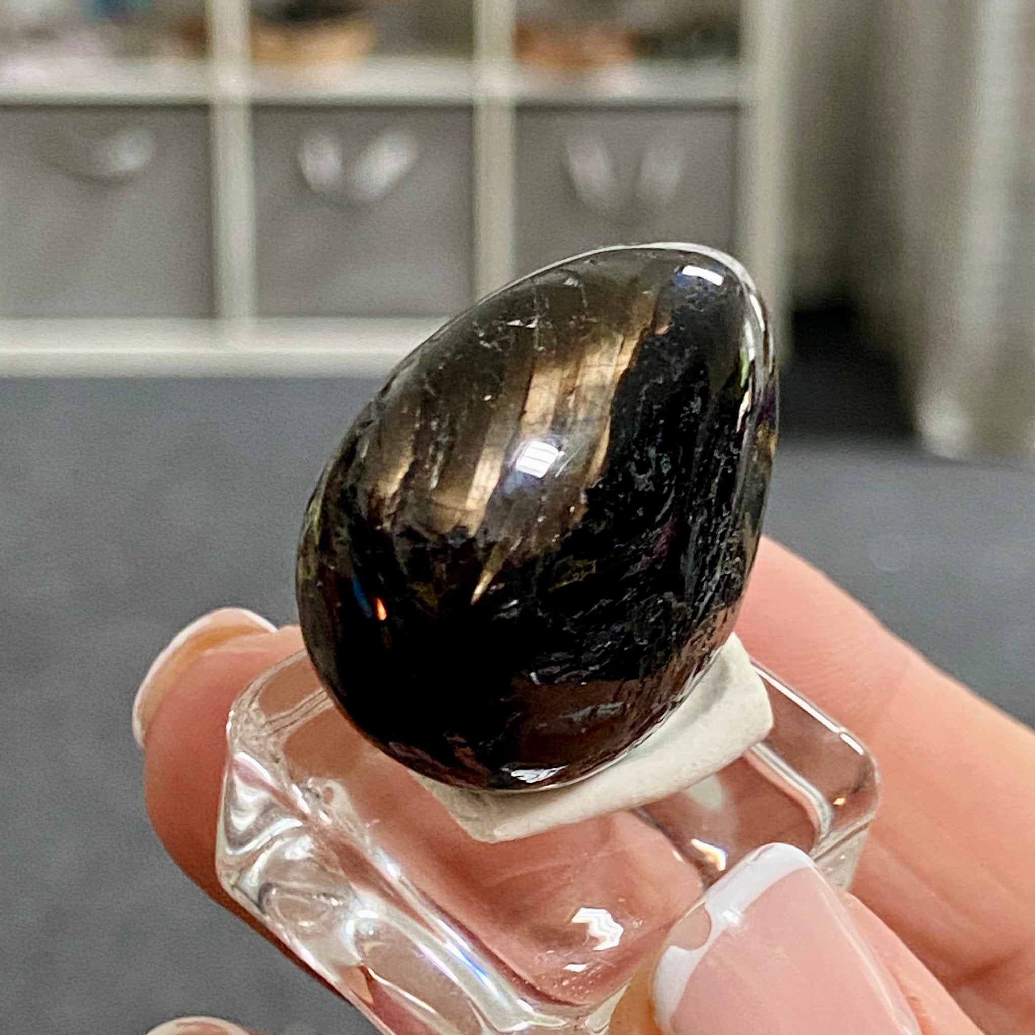 AAA Nuummite Tumbled Stone - Greenland