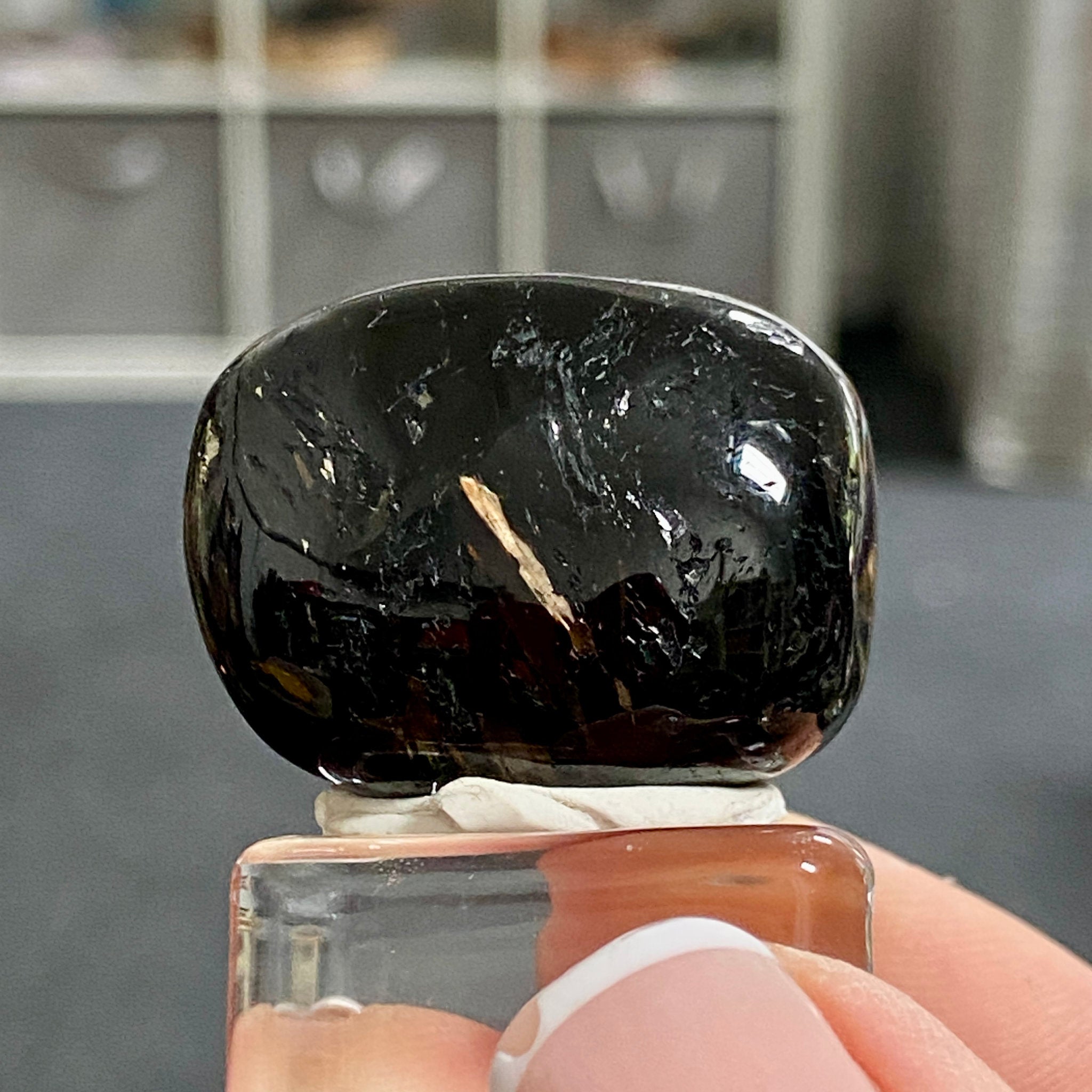 AAA Nuummite Tumbled Stone - Greenland