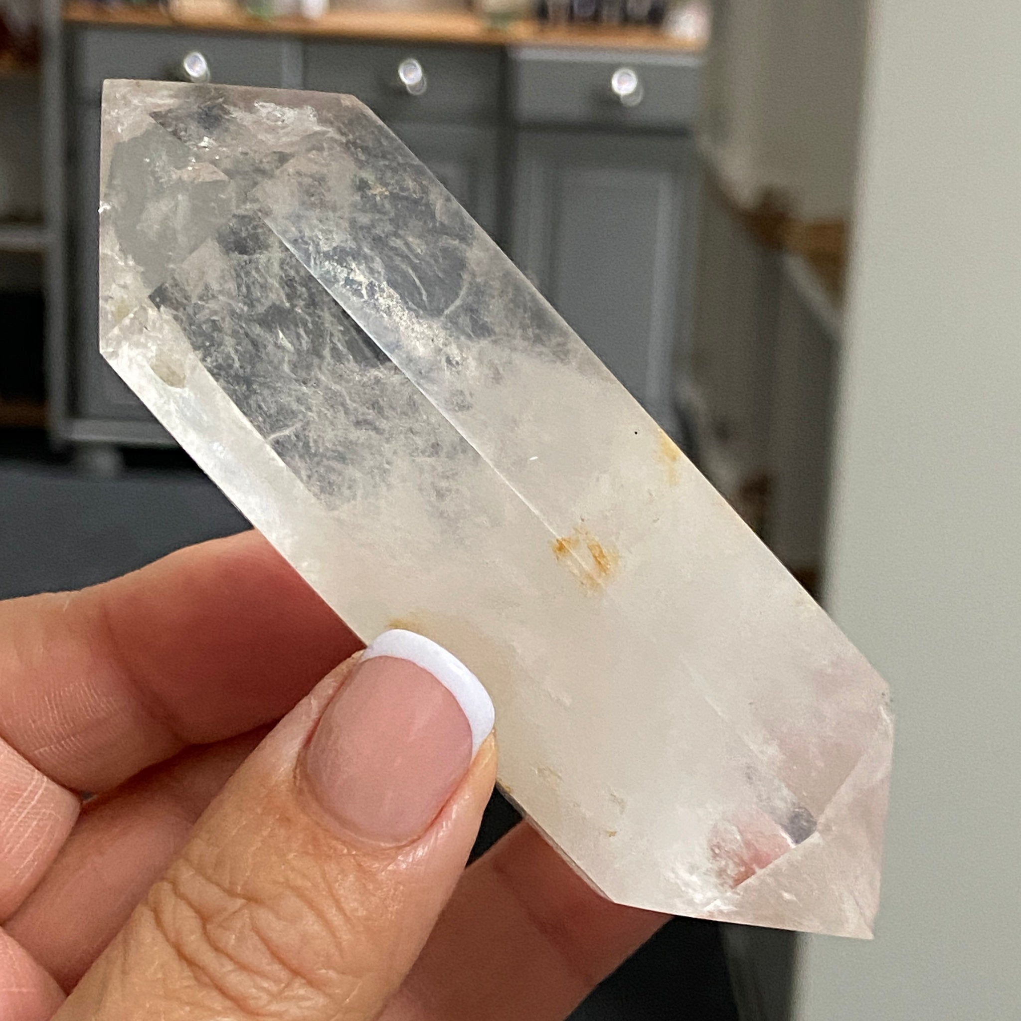 Double Terminated Quartz with Phantoms & Manifestation Growth