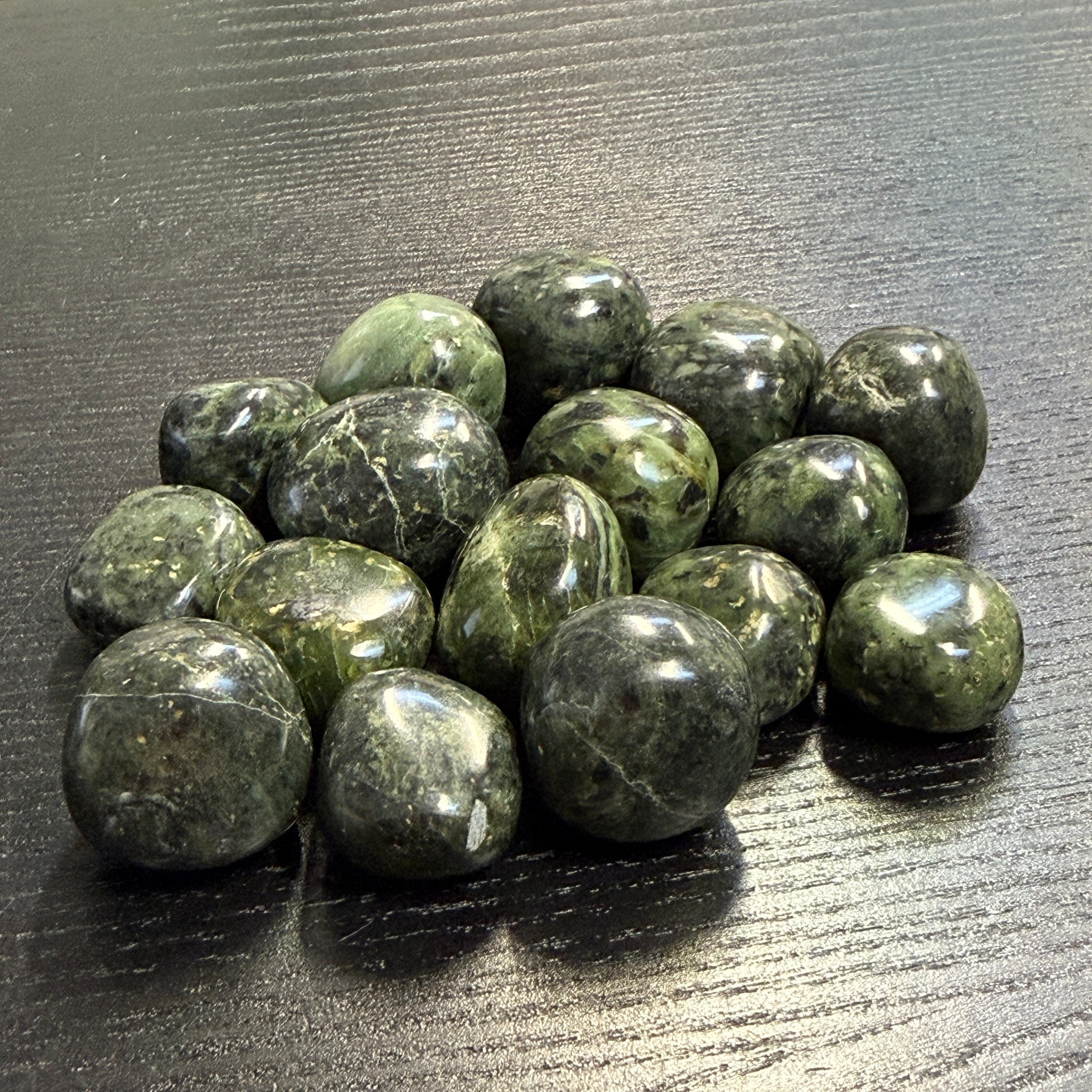 Peruvian Nephrite Jade Tumbled Stones