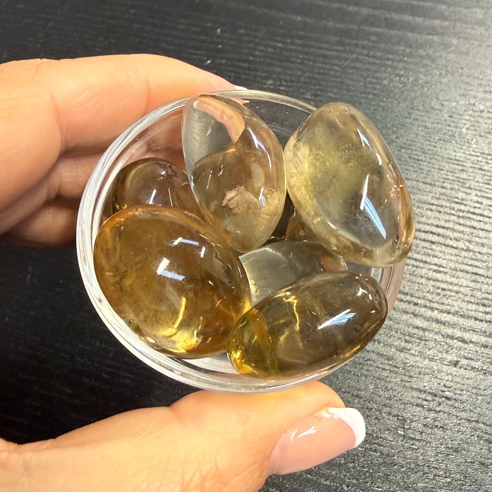 AA Brazilian Natural Citrine tumbled stones