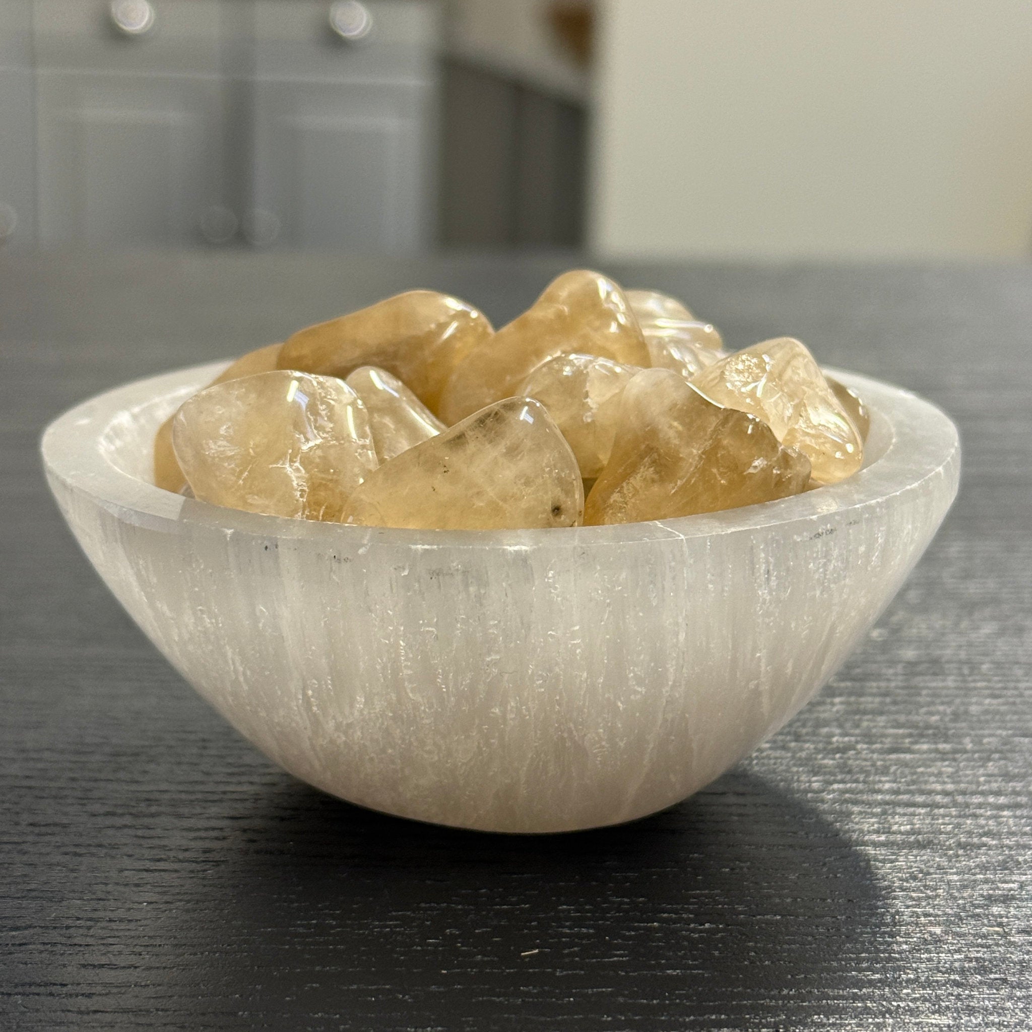 Natural Citrine tumbled stones