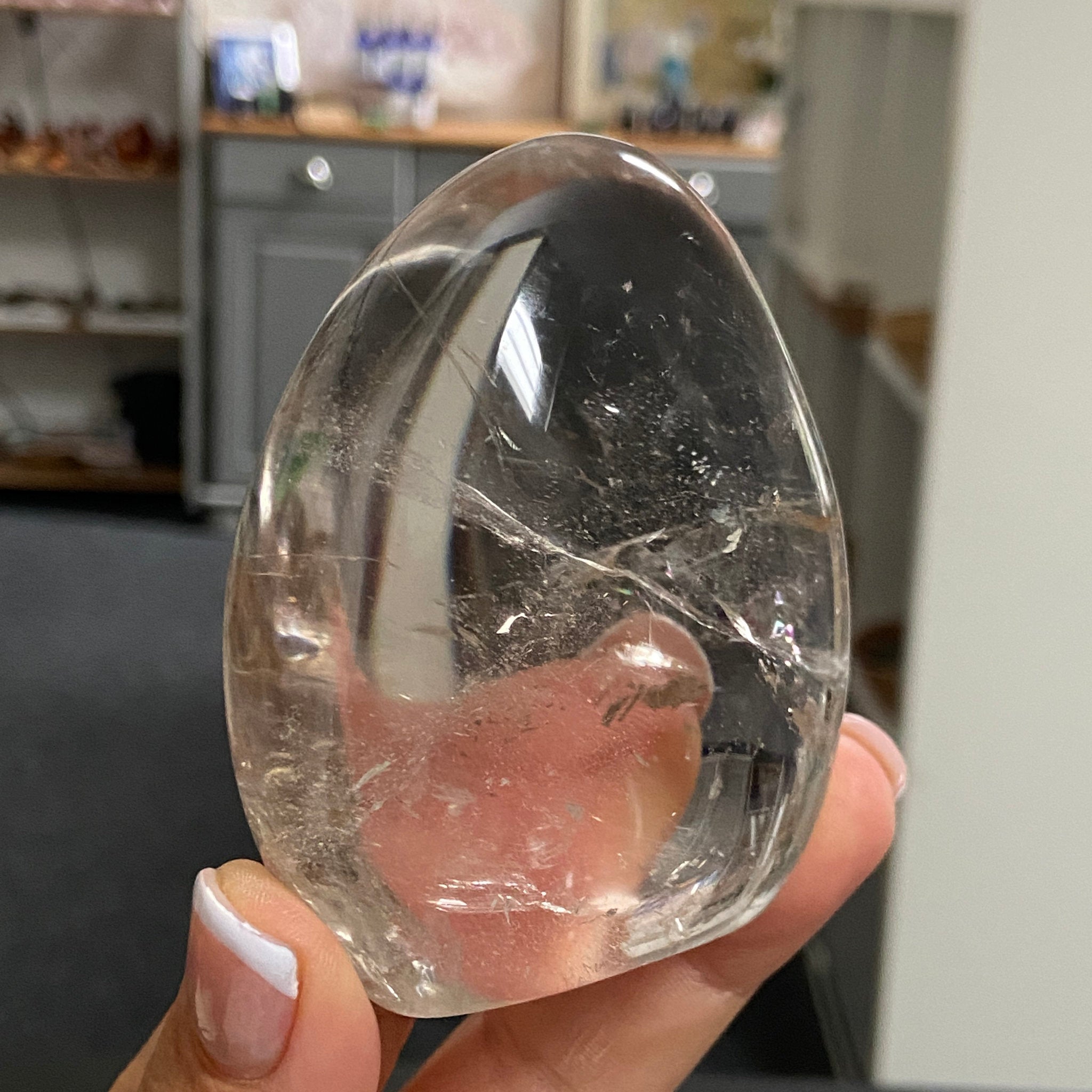 Smoky Quartz Freeform with Rainbows – Madagascar