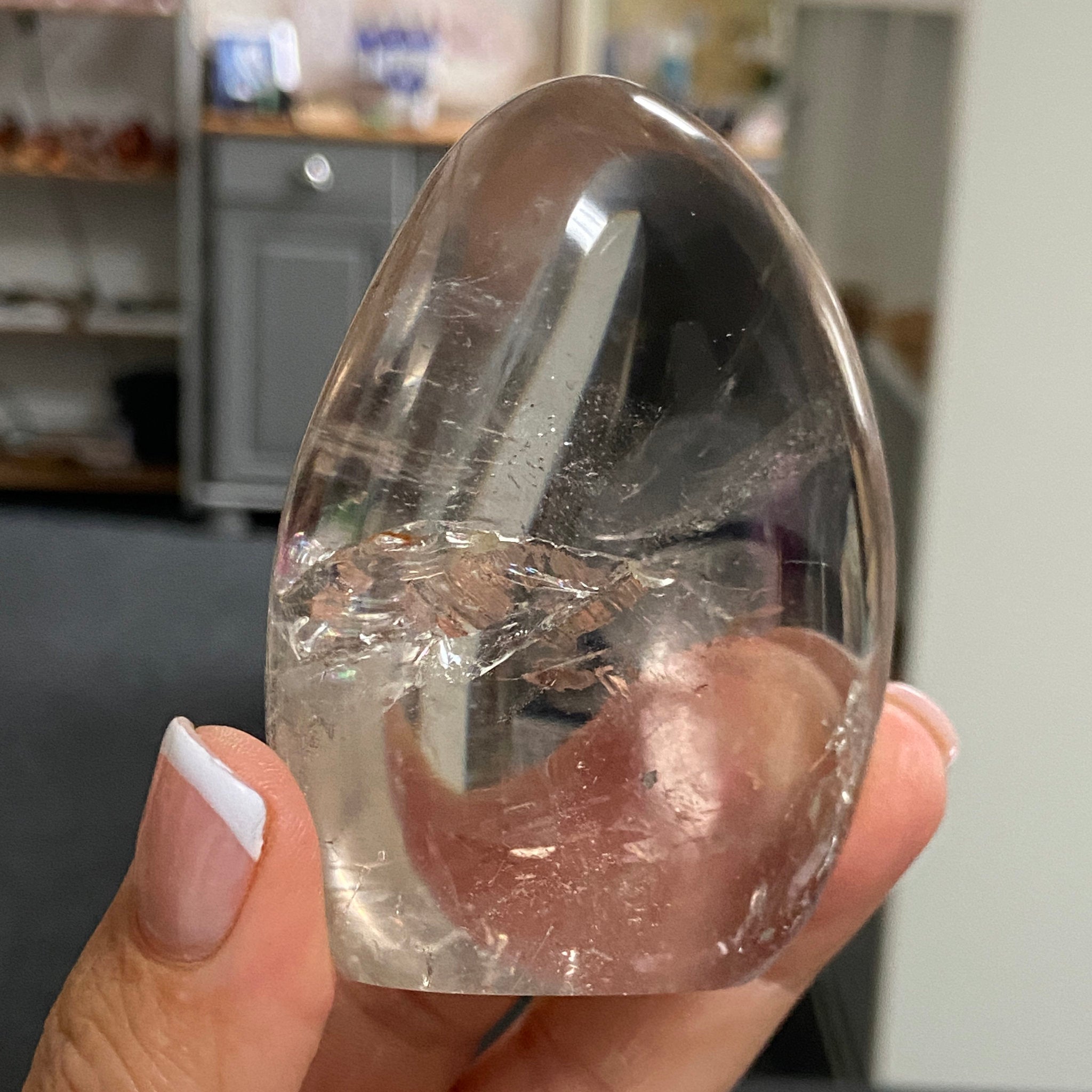 Smoky Quartz Freeform with Rainbows – Madagascar