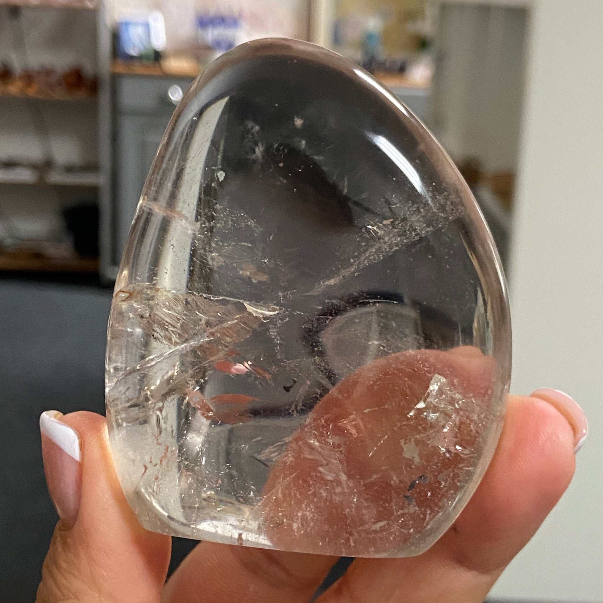 Smoky Quartz Freeform with Rainbows – Madagascar