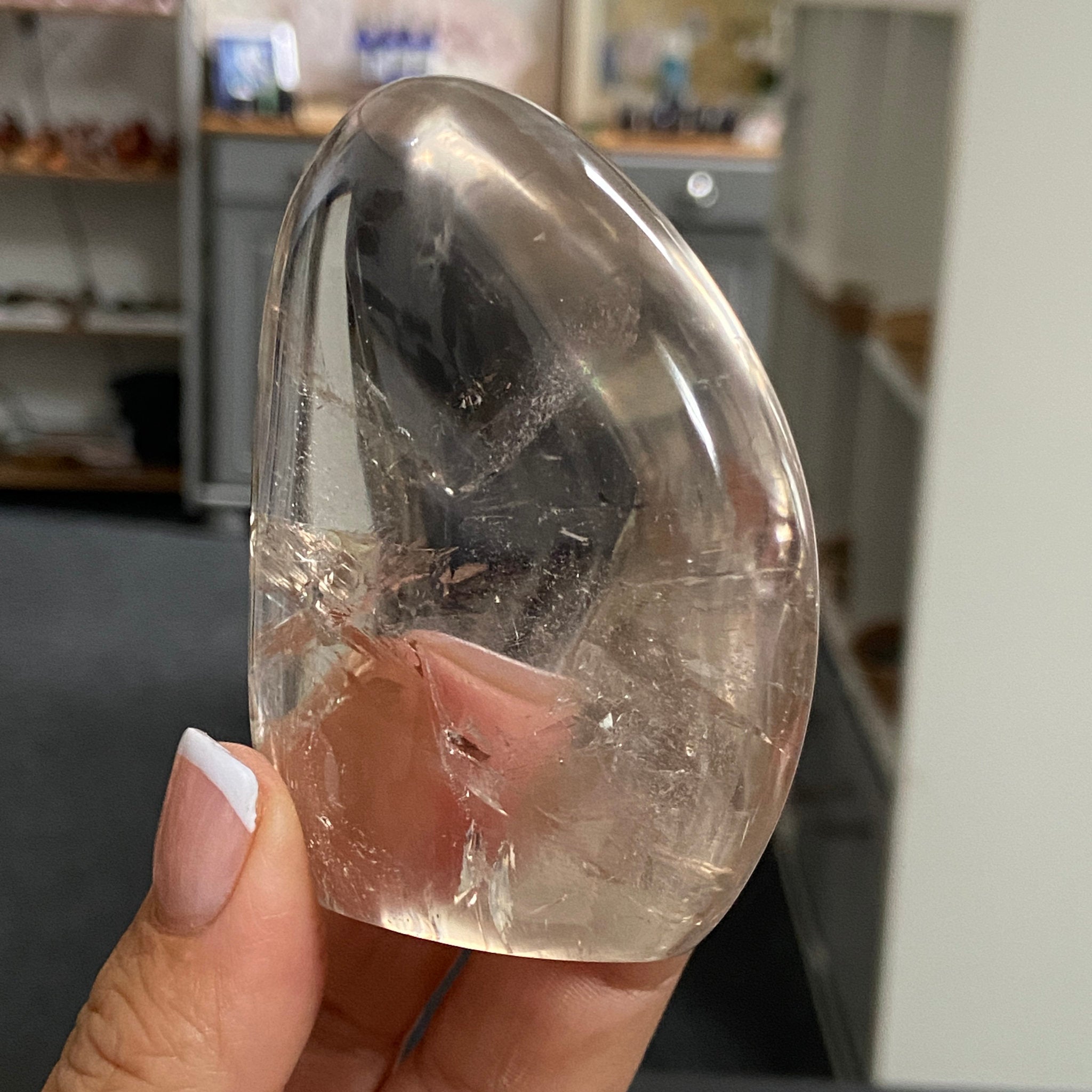 Smoky Quartz Freeform with Rainbows – Madagascar