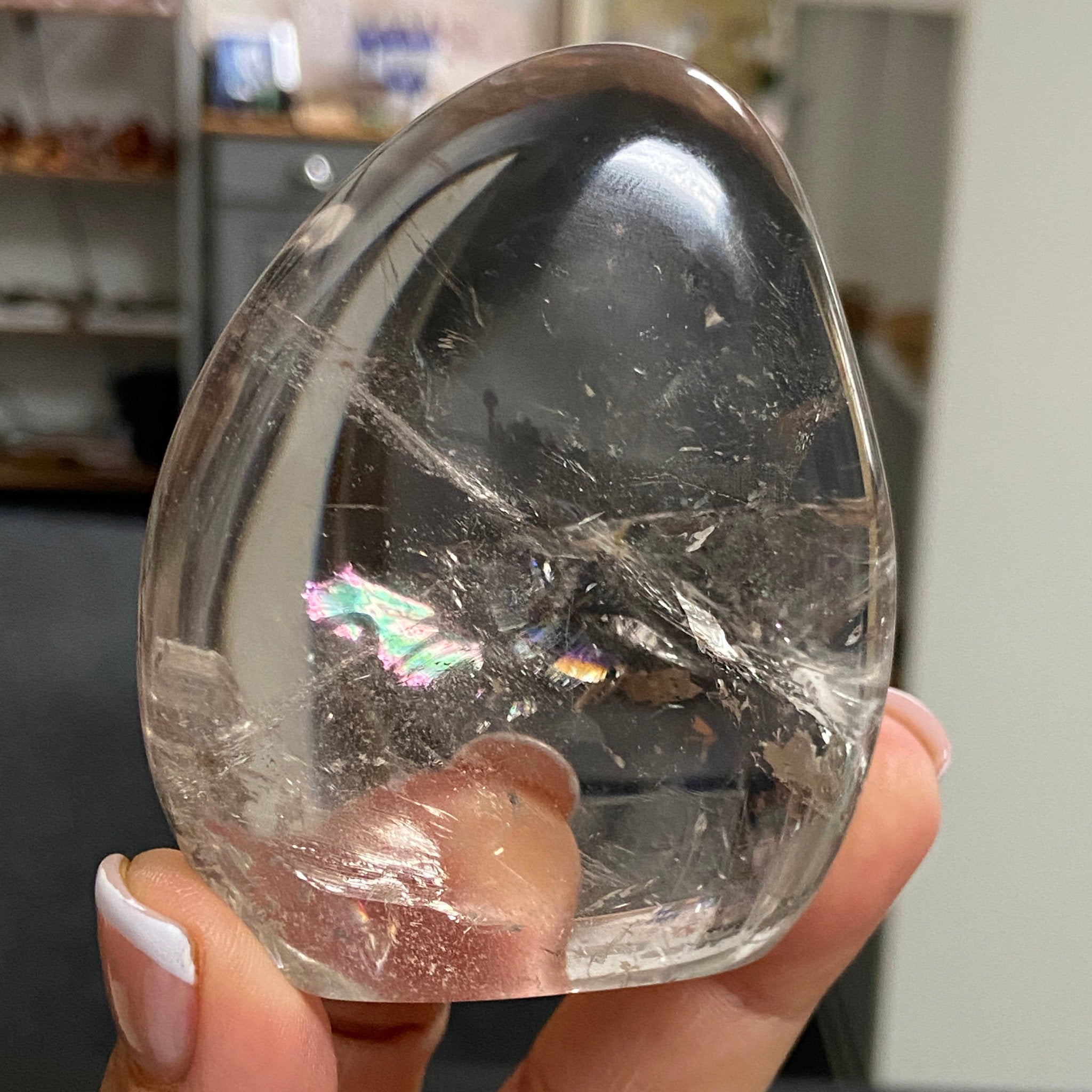 Smoky Quartz Freeform with Rainbows – Madagascar