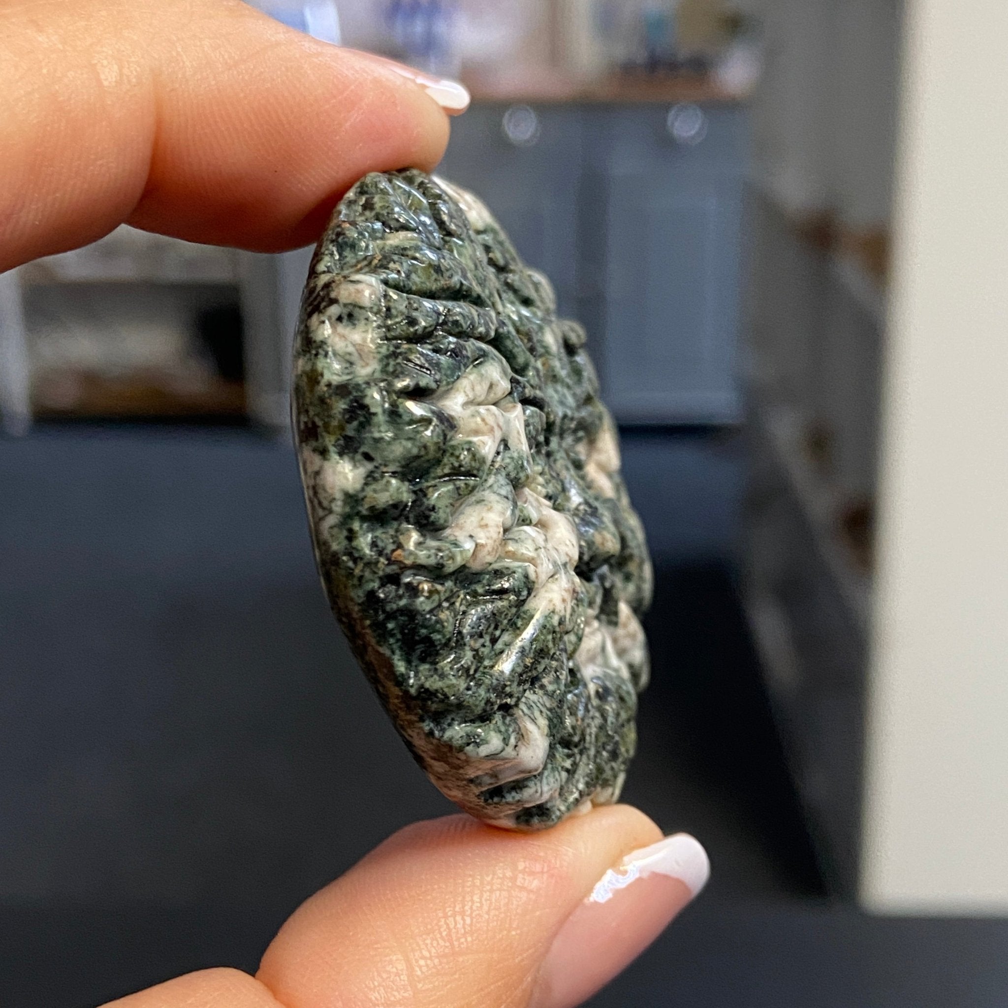 Preseli Bluestone Green Man – Hand-Carved Plaque