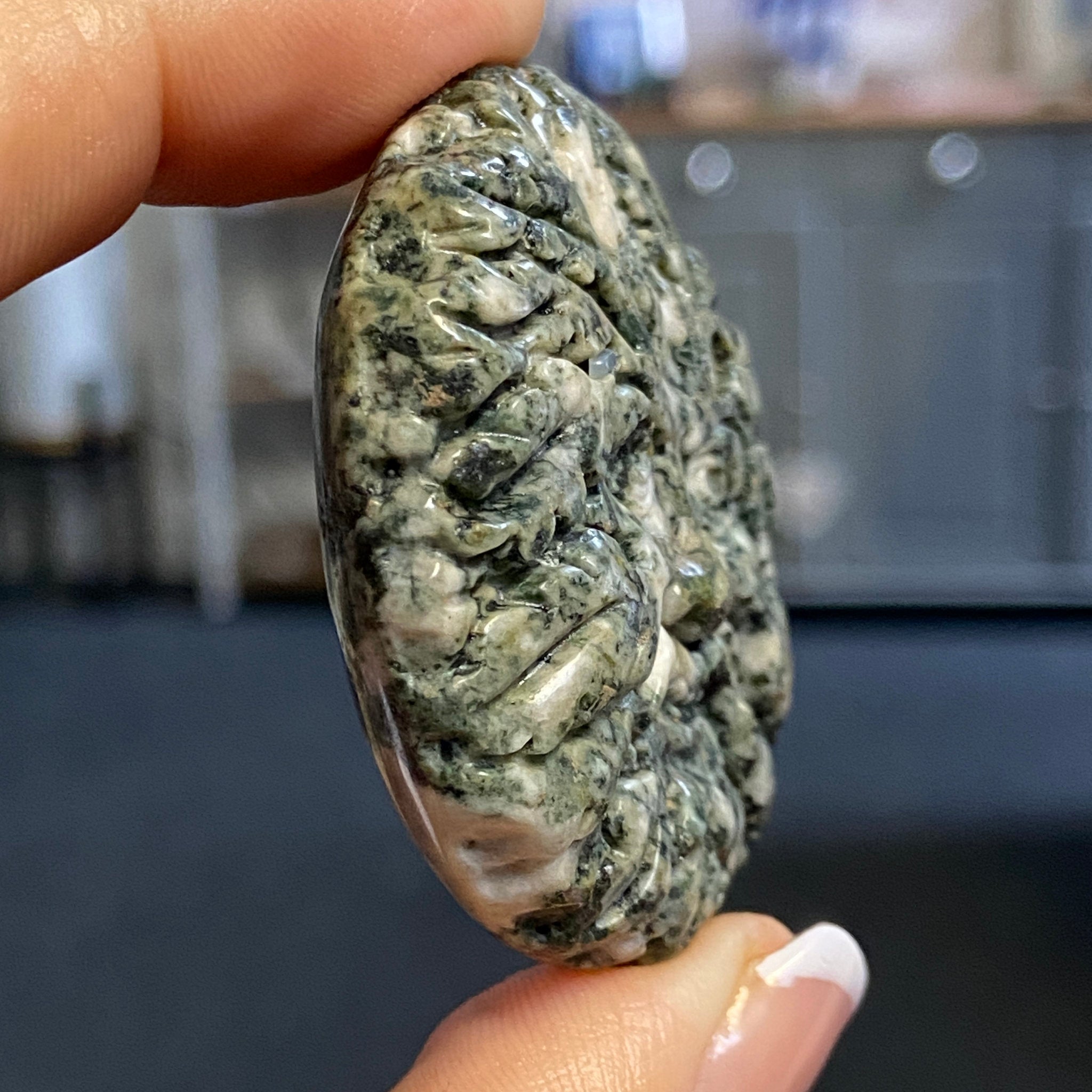 Preseli Bluestone Green Man – Hand-Carved Plaque