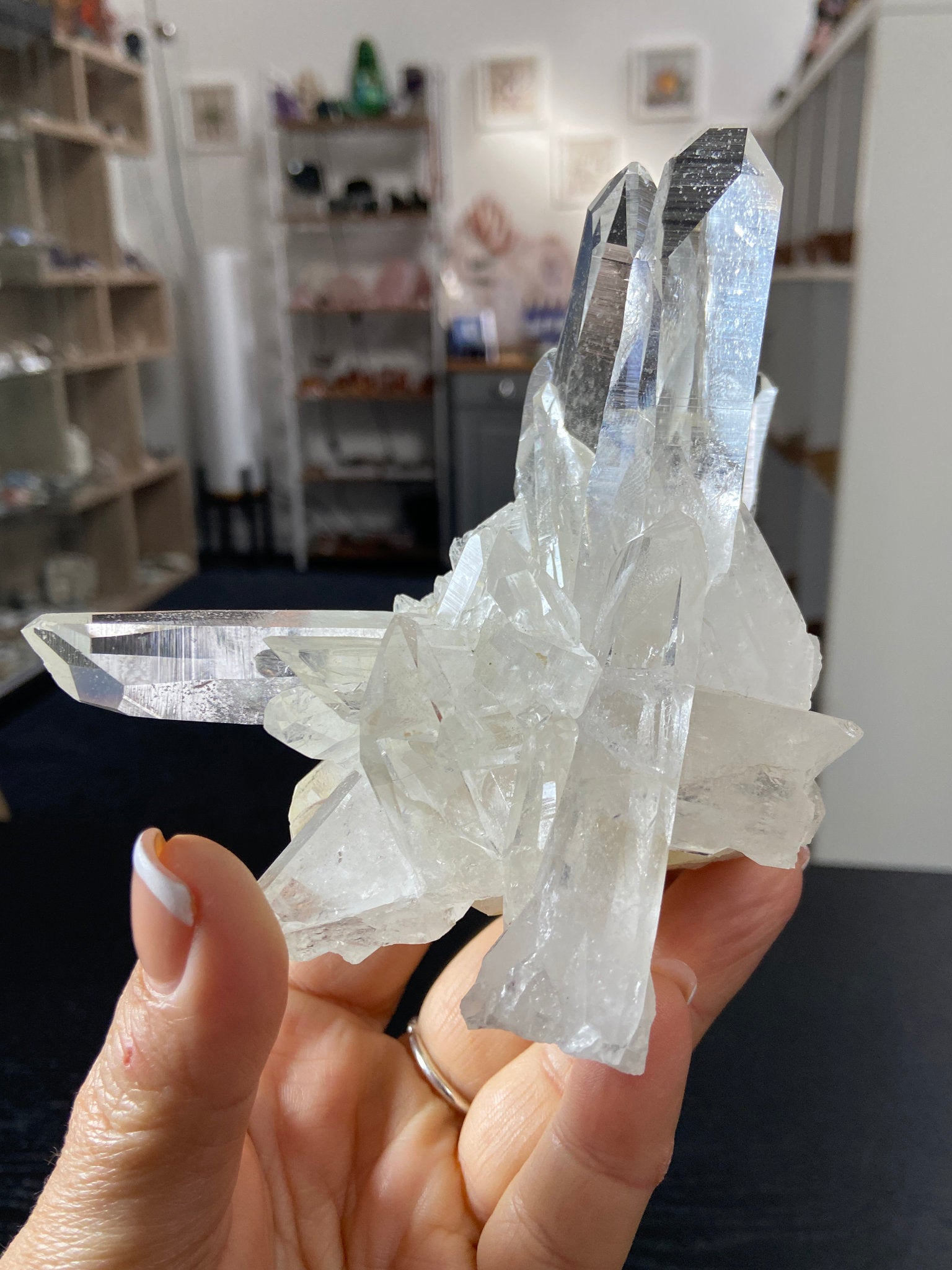 Alpha Lemurian Light Quartz Cluster