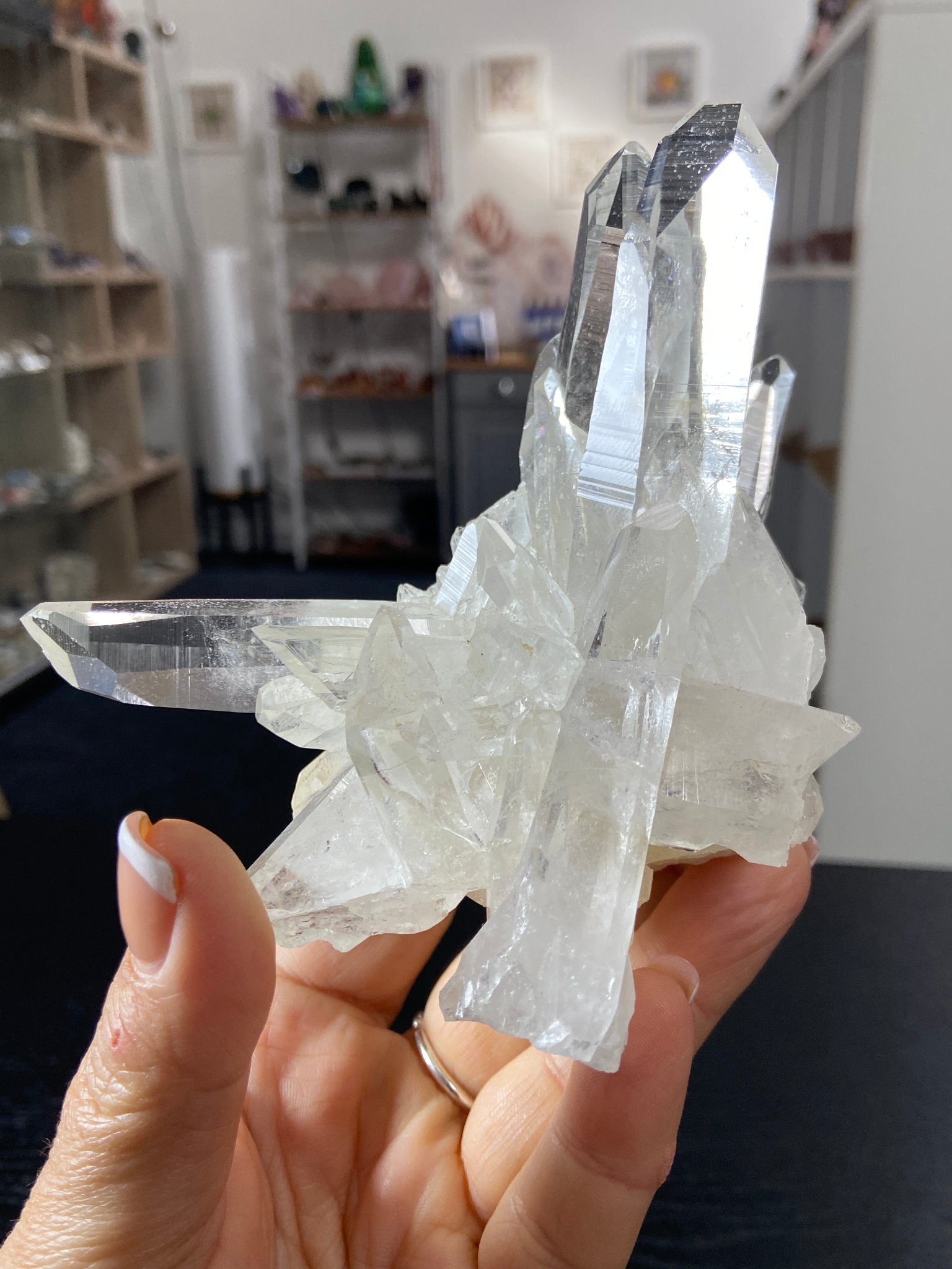 Alpha Lemurian Light Quartz Cluster