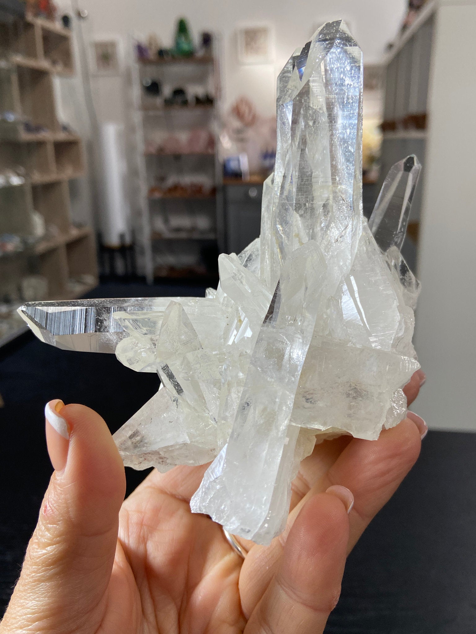 Alpha Lemurian Light Quartz Cluster