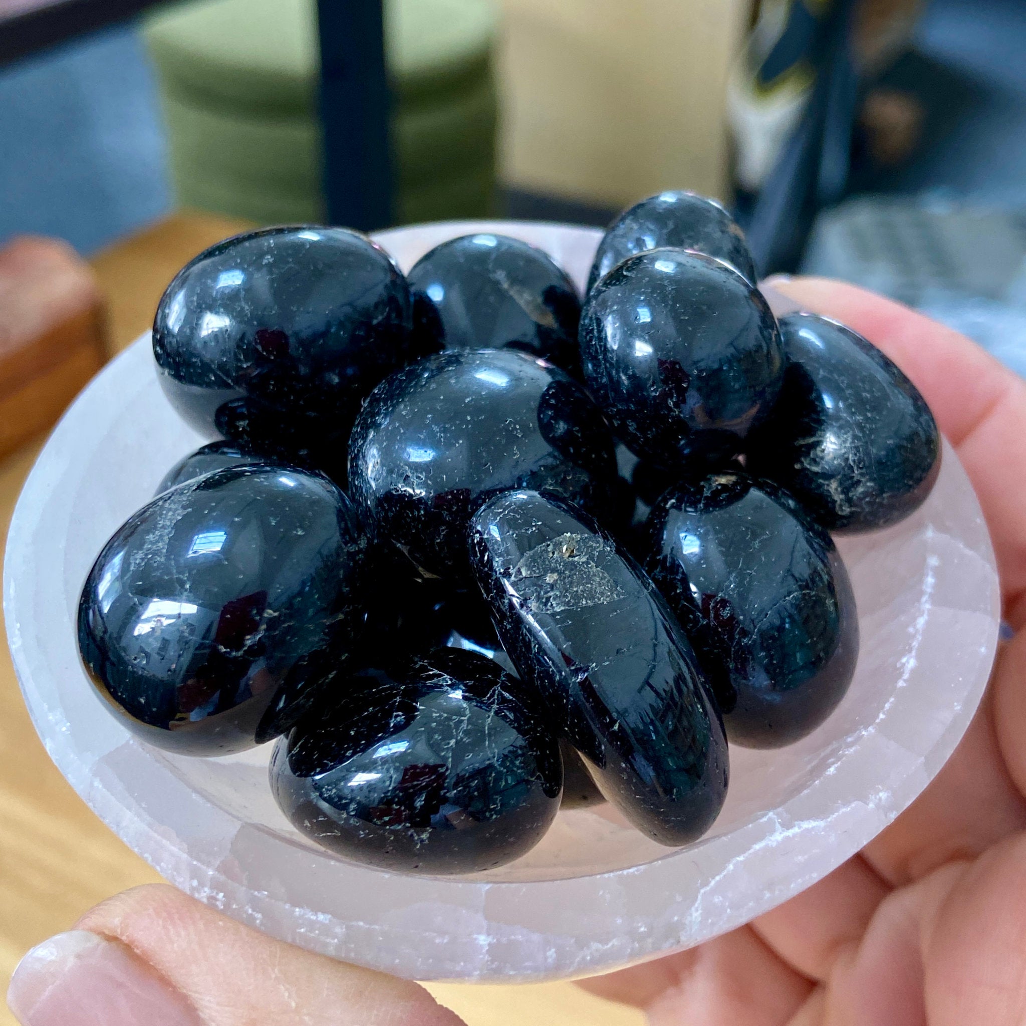 Black Tourmaline Tumbled Stones – Madagascar