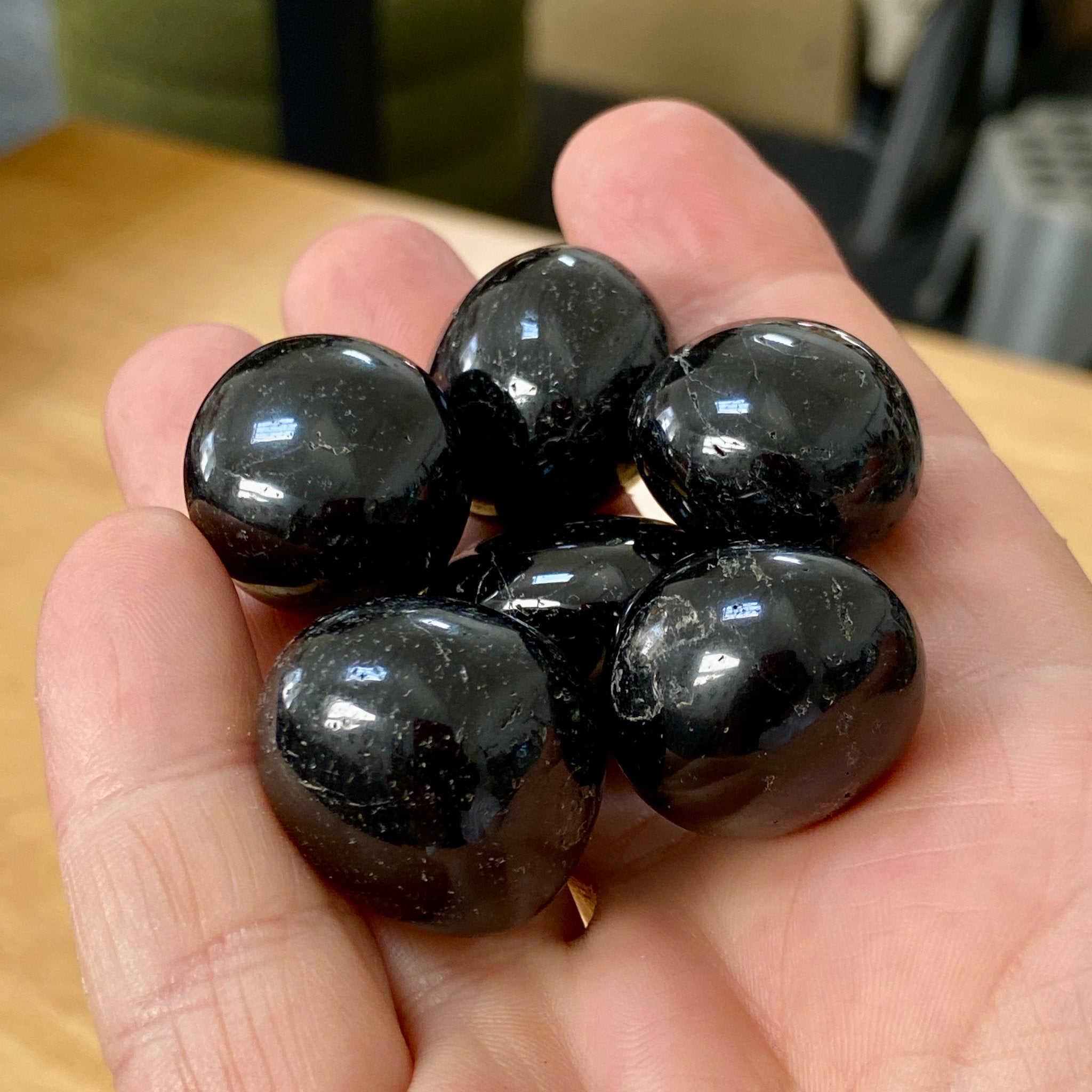 Black Tourmaline Tumbled Stones – Madagascar