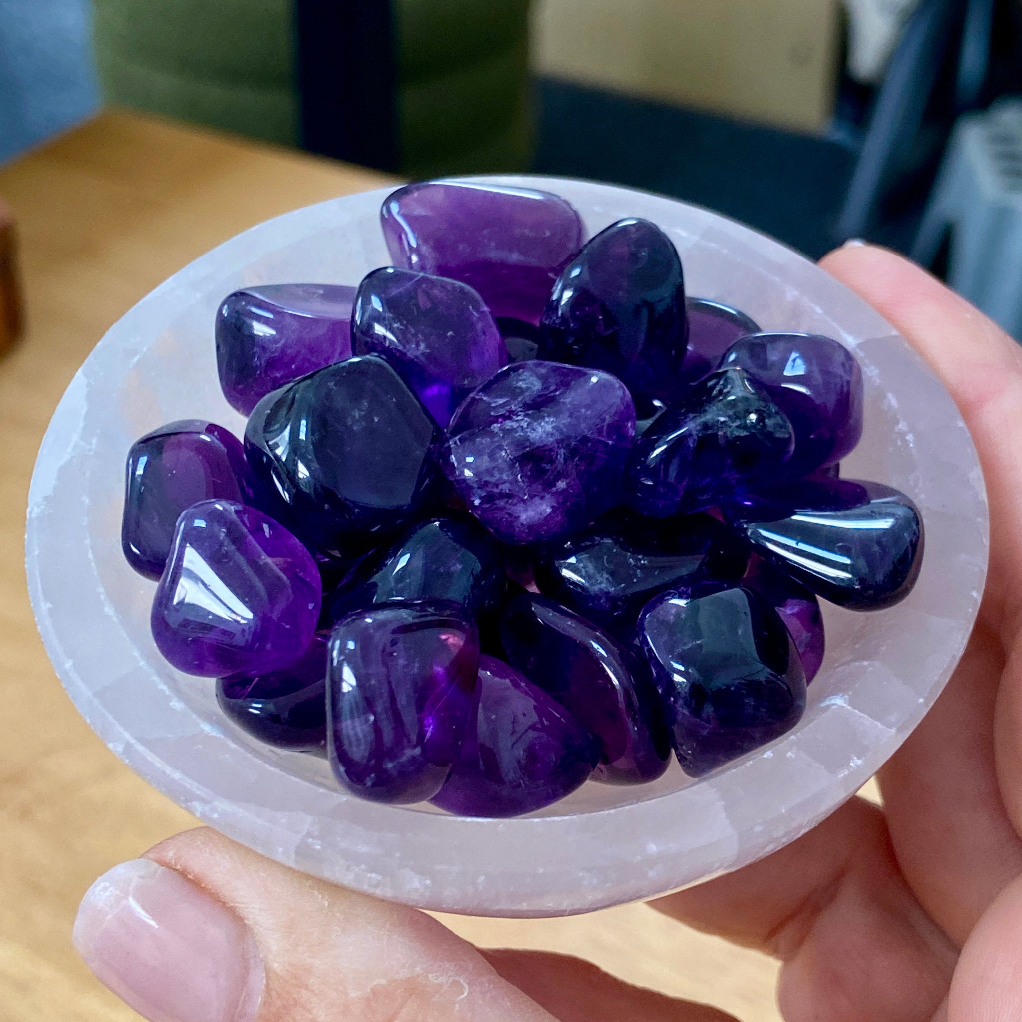 Uruguayan Amethyst Tumbled Stone