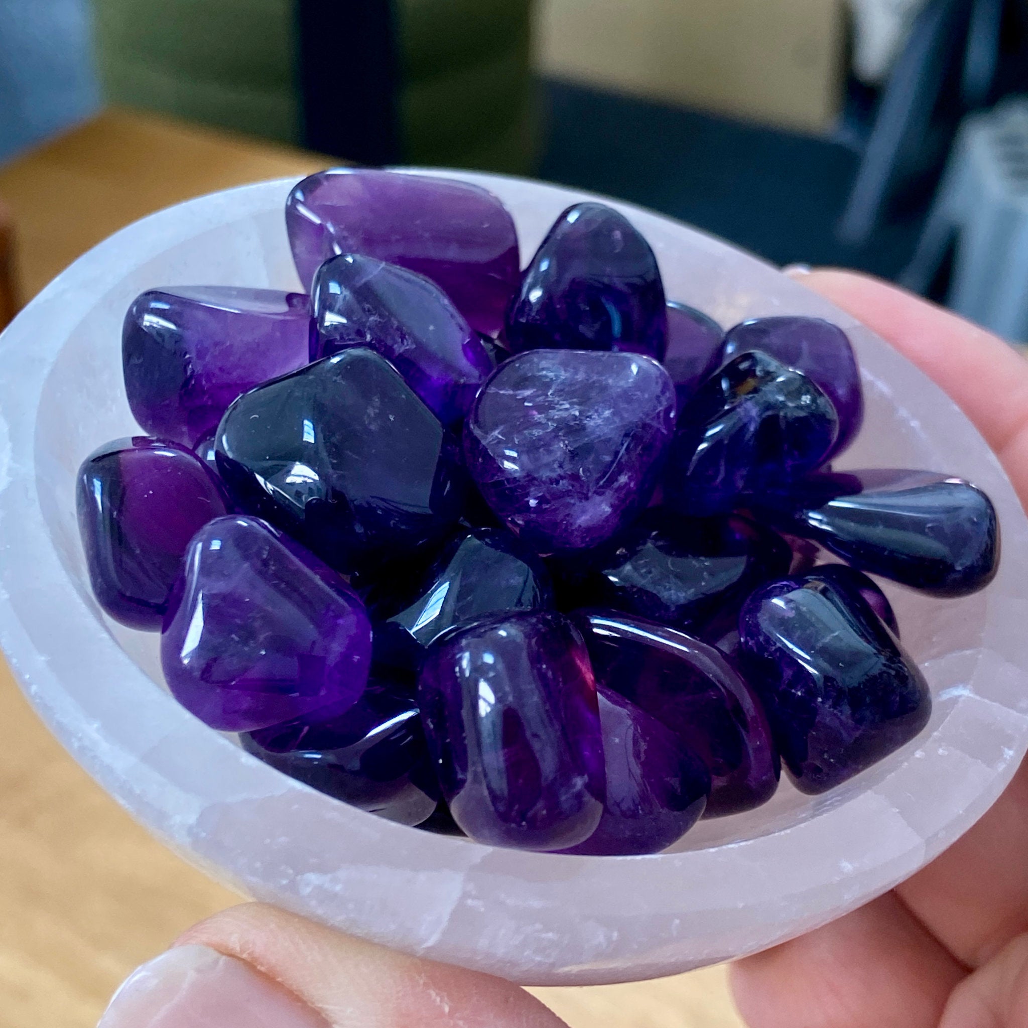 Uruguayan Amethyst Tumbled Stone