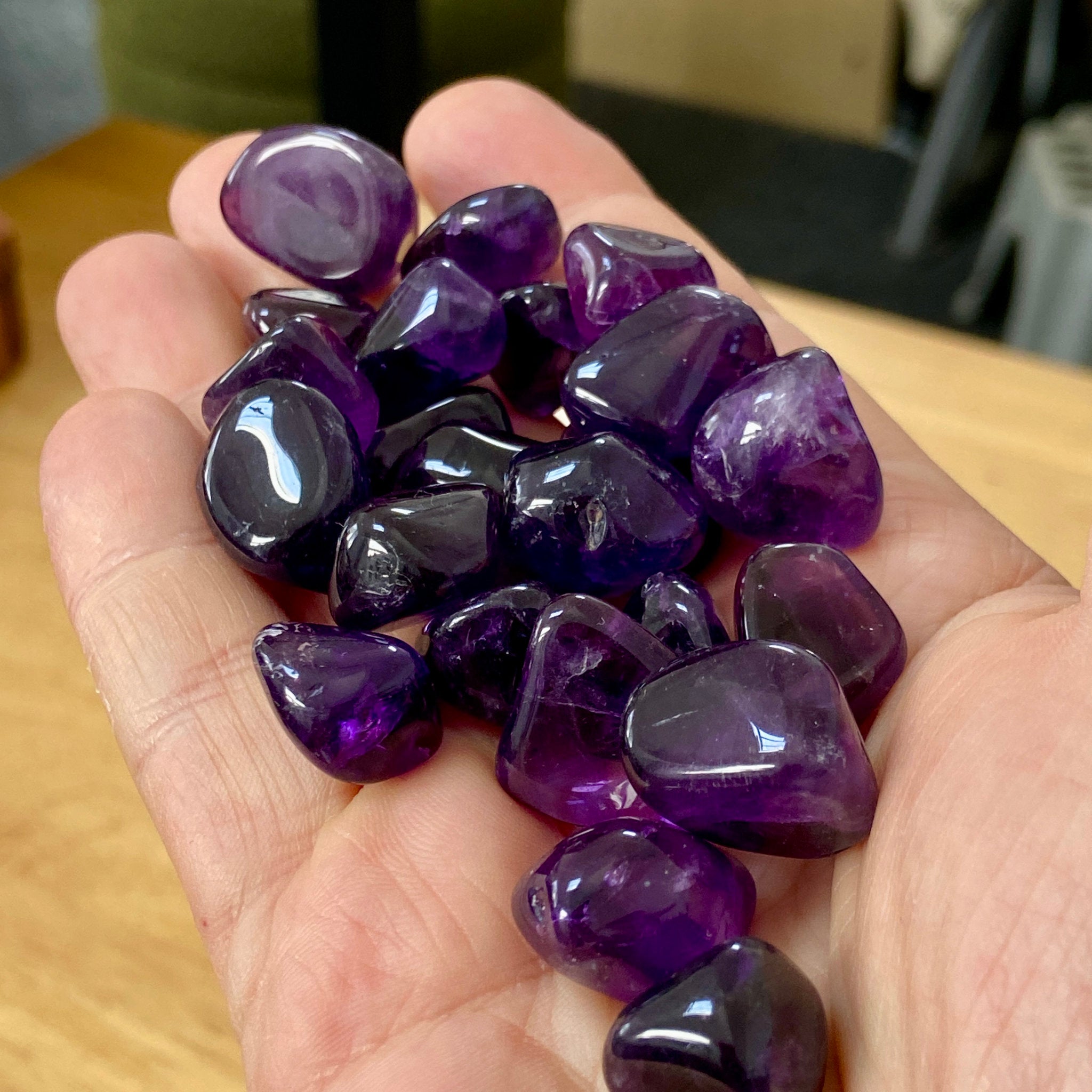 Uruguayan Amethyst Tumbled Stone