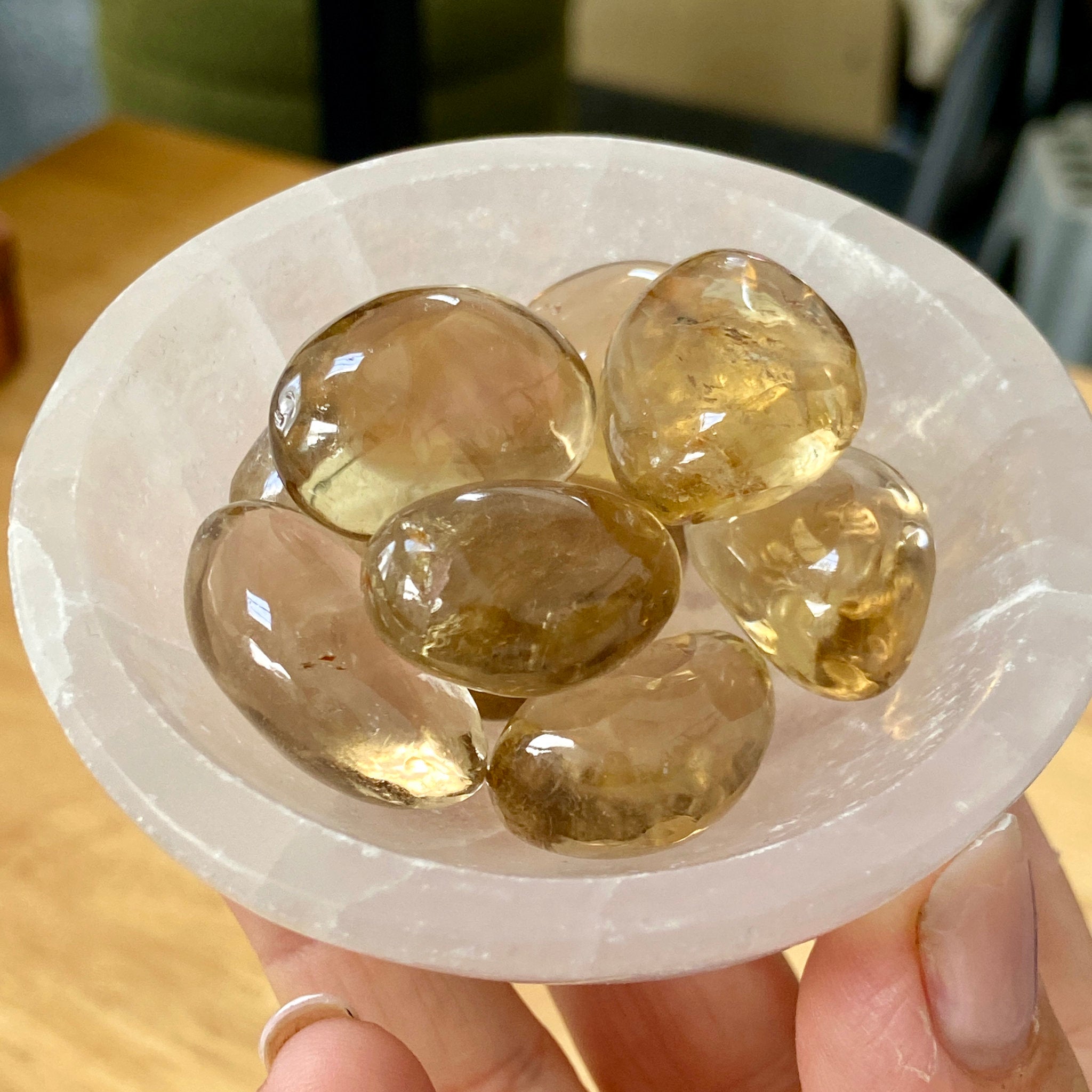 Natural Citrine Tumbled Stone – Brazil