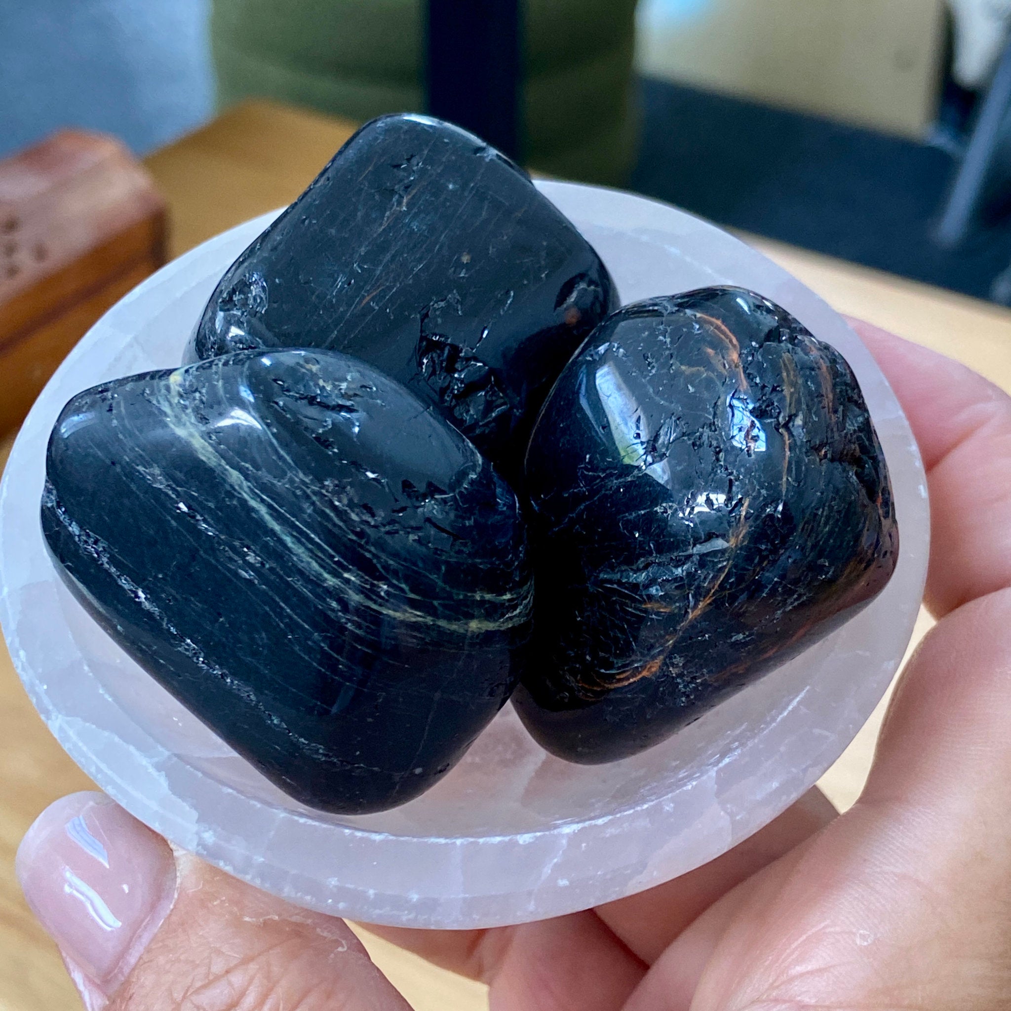 Black Tourmaline Tumbled Stones – Madagascar