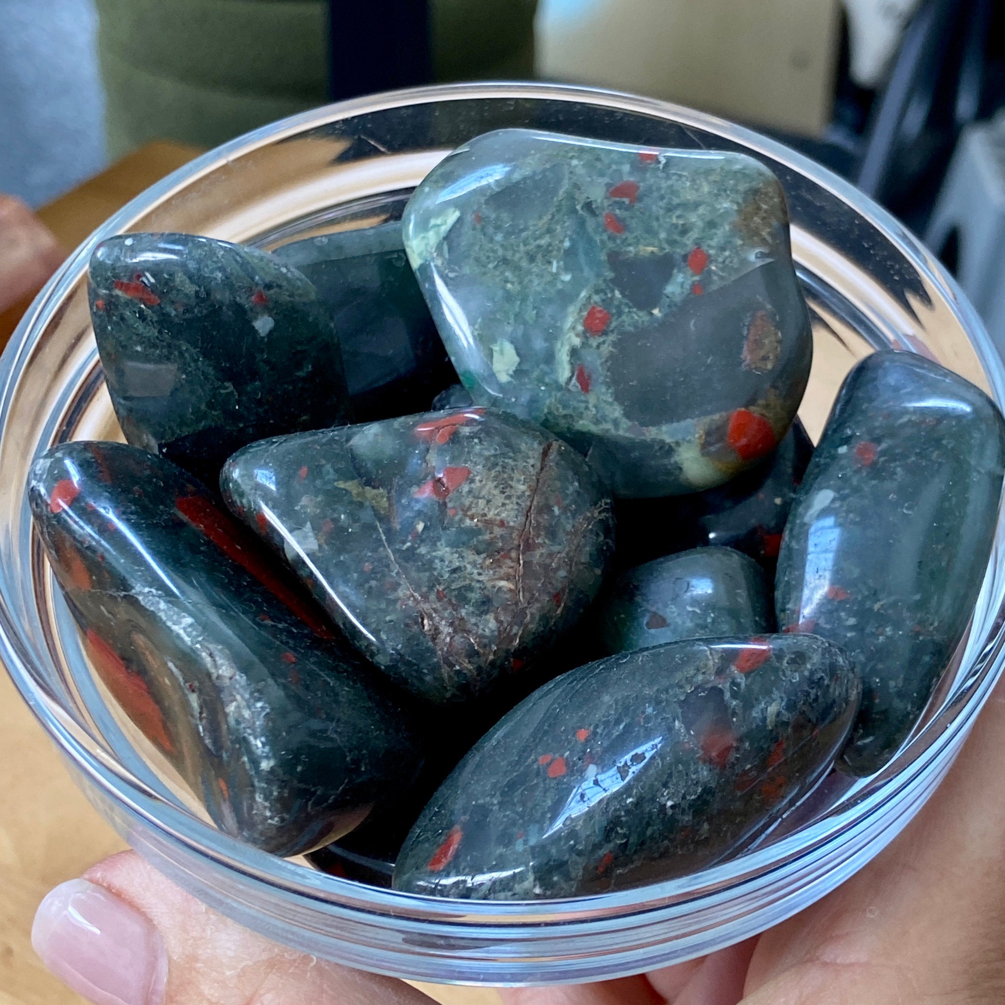 Bloodstone Tumbled Stones