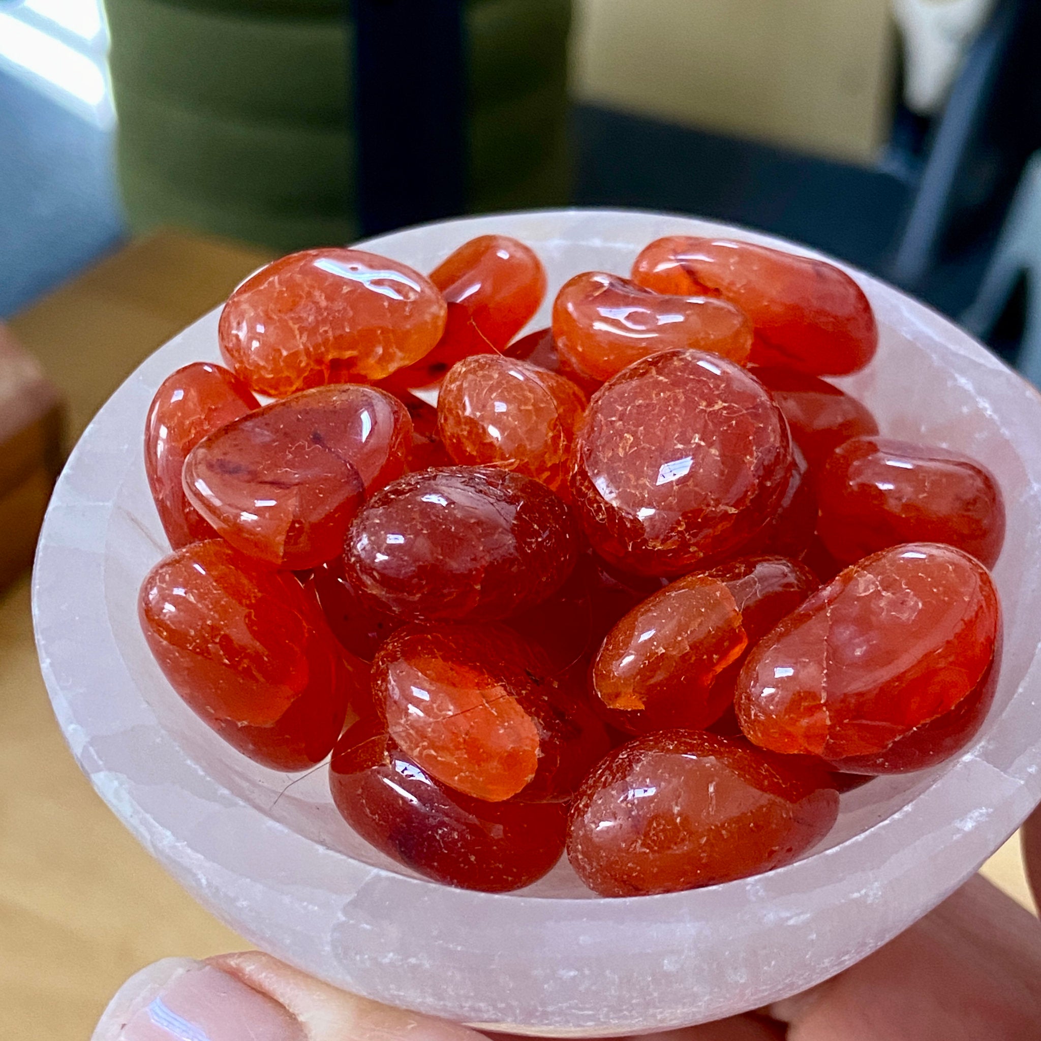Carnelian Tumbled Stones - Brazil