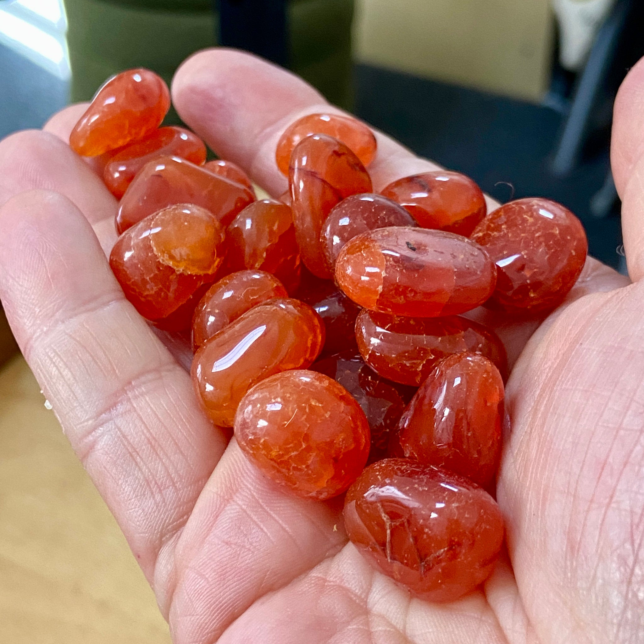 Carnelian Tumbled Stones - Brazil