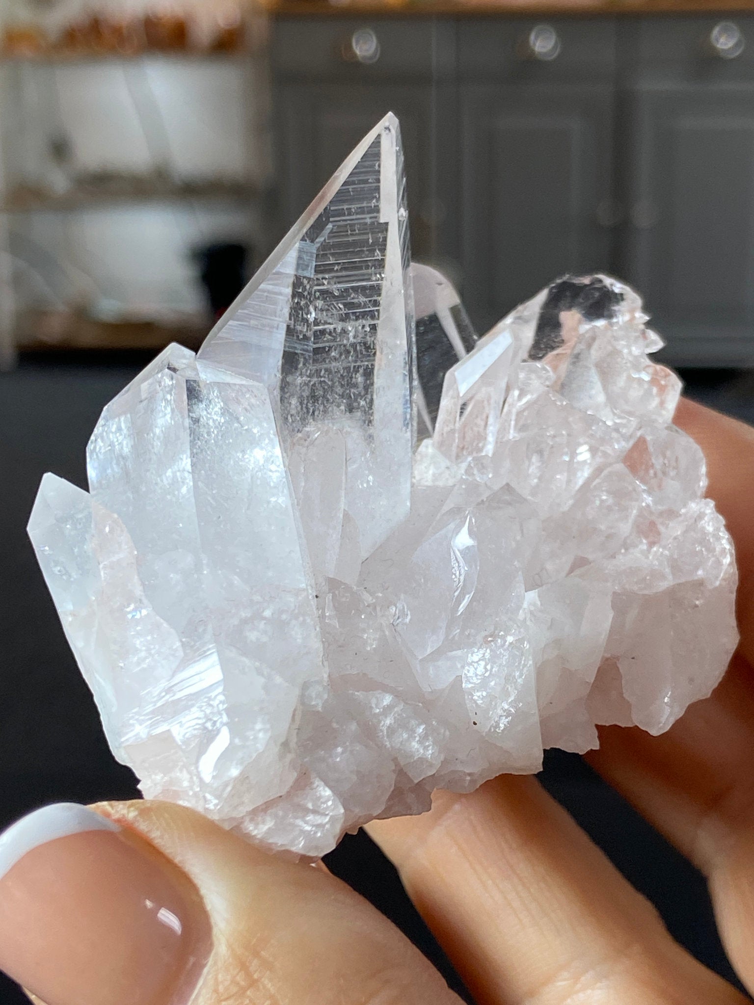 Sacred Pink Lemurian Quartz Cluster