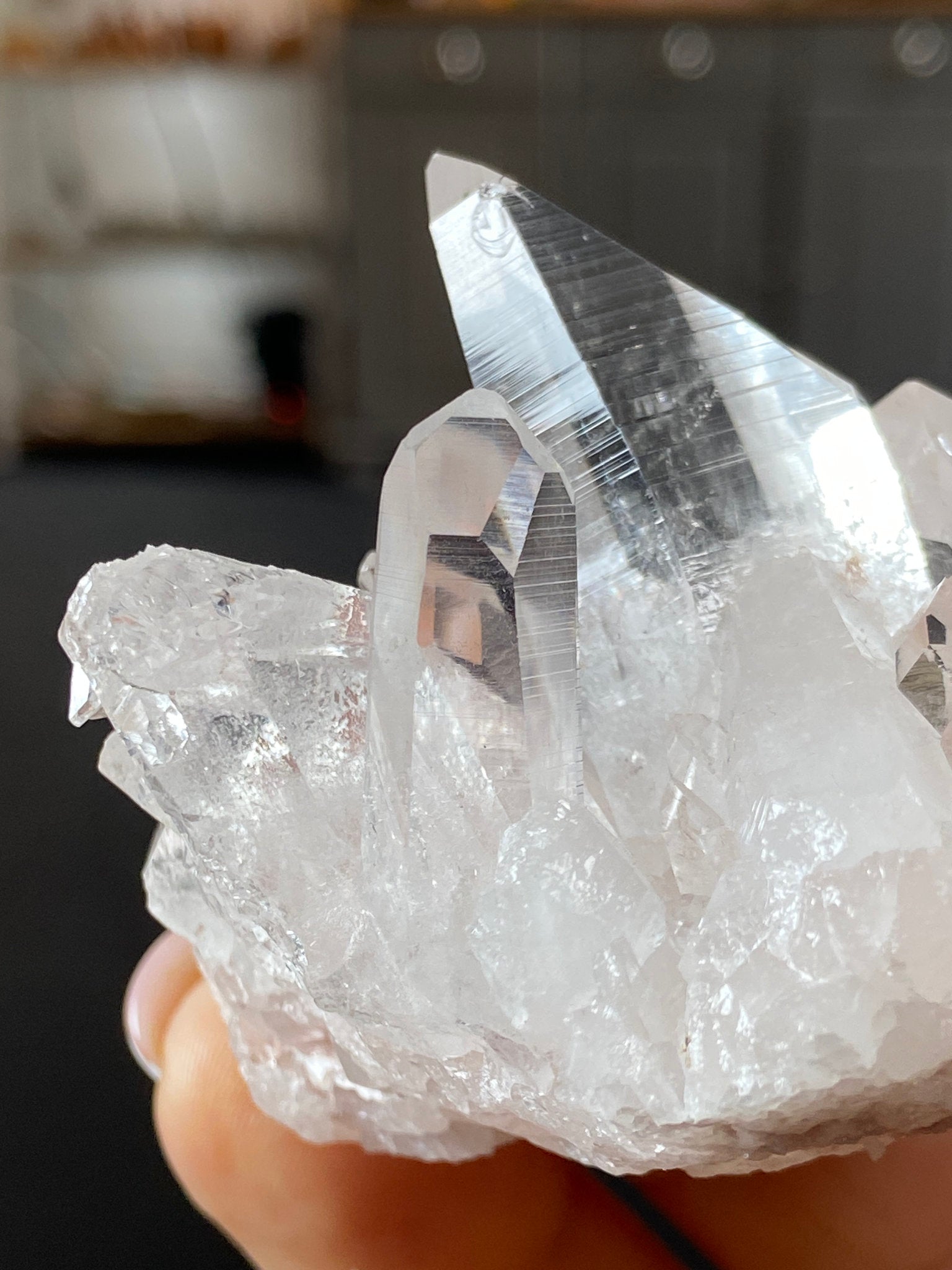 Sacred Pink Lemurian Quartz Cluster
