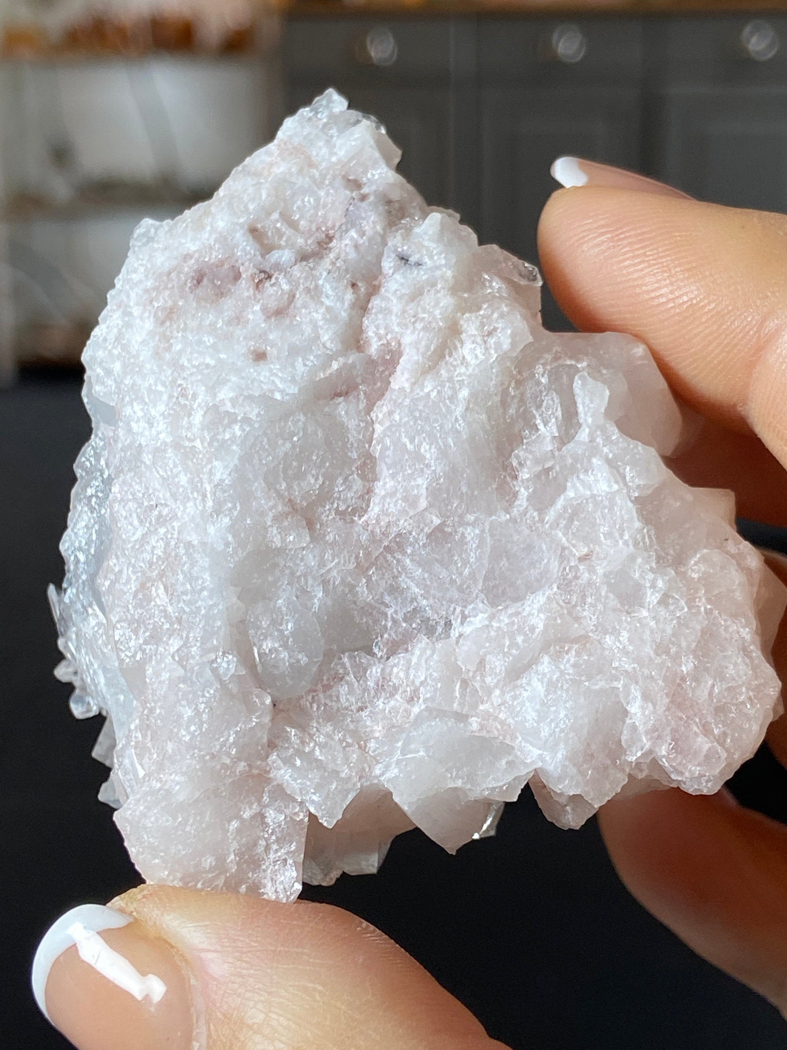Sacred Pink Lemurian Quartz Cluster